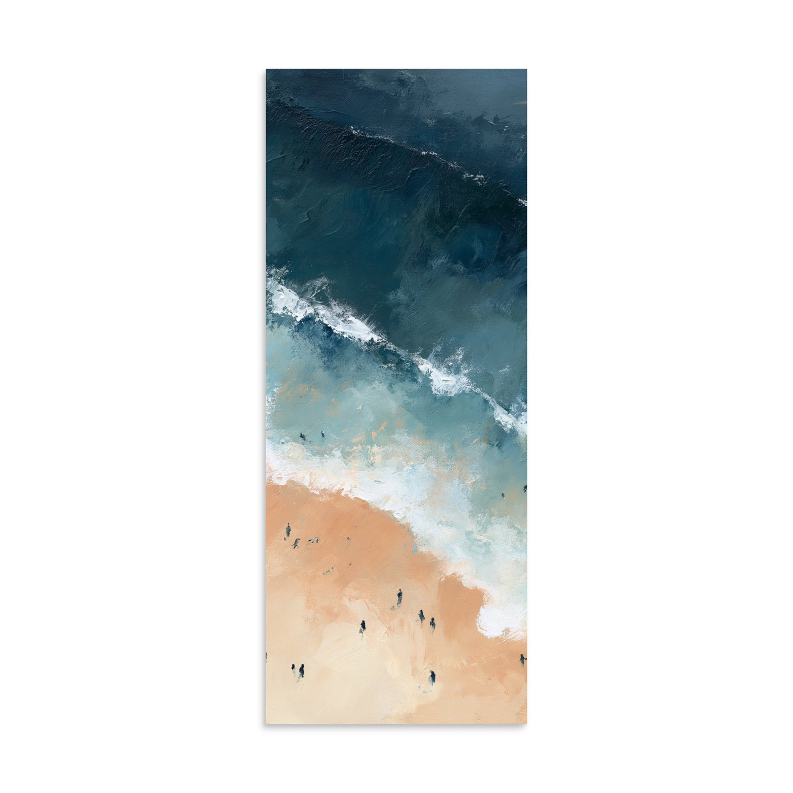 Coastal Beach Print Aerial Ocean Wall Art | Teal Blue Beige Waves Painting | Modern Coastal Decor | Nautical Printable Wall Art - Image 28