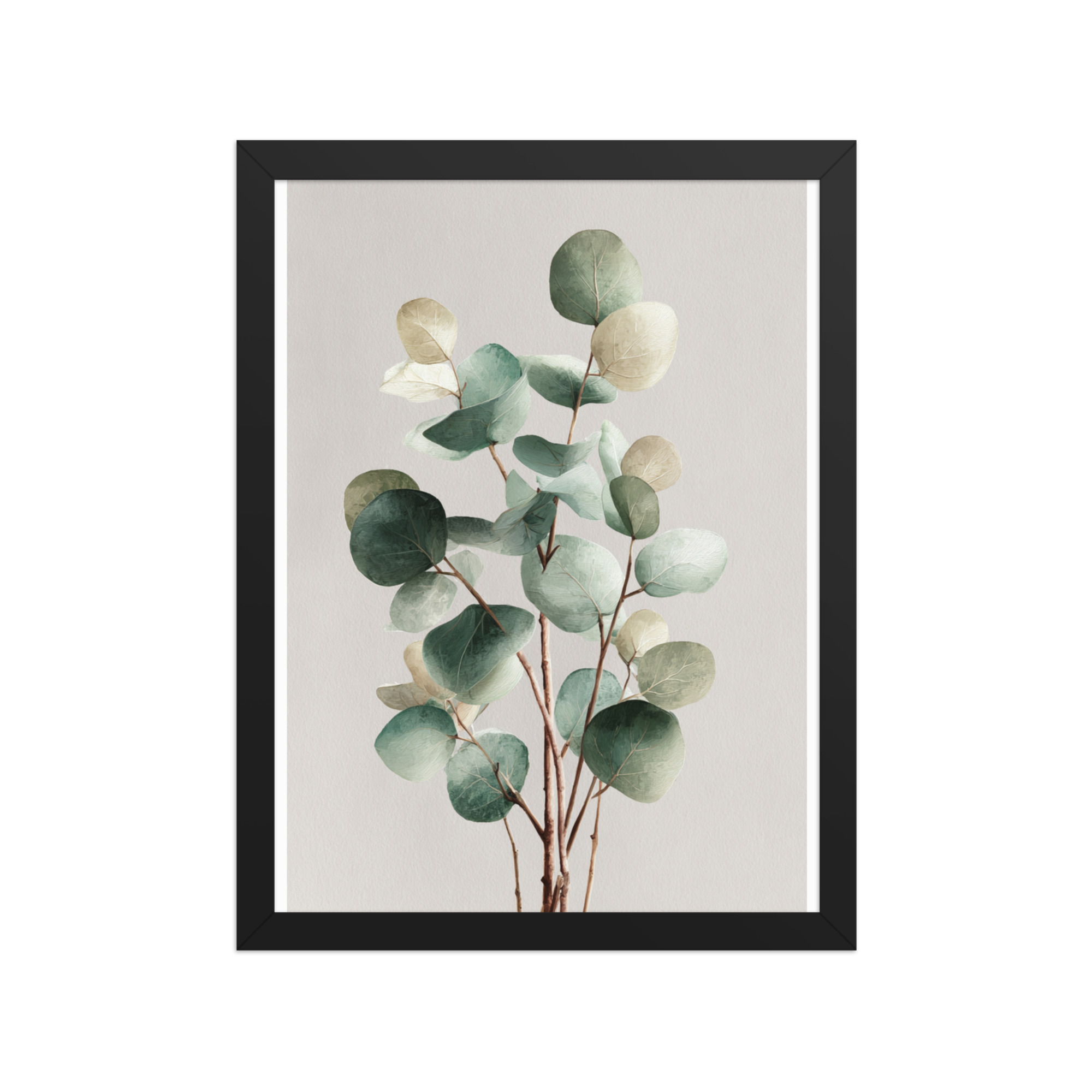 Eucalyptus Framed Wall Art, Sage Green Botanical Leaf Print, Minimalist Boho Decor - Image 5