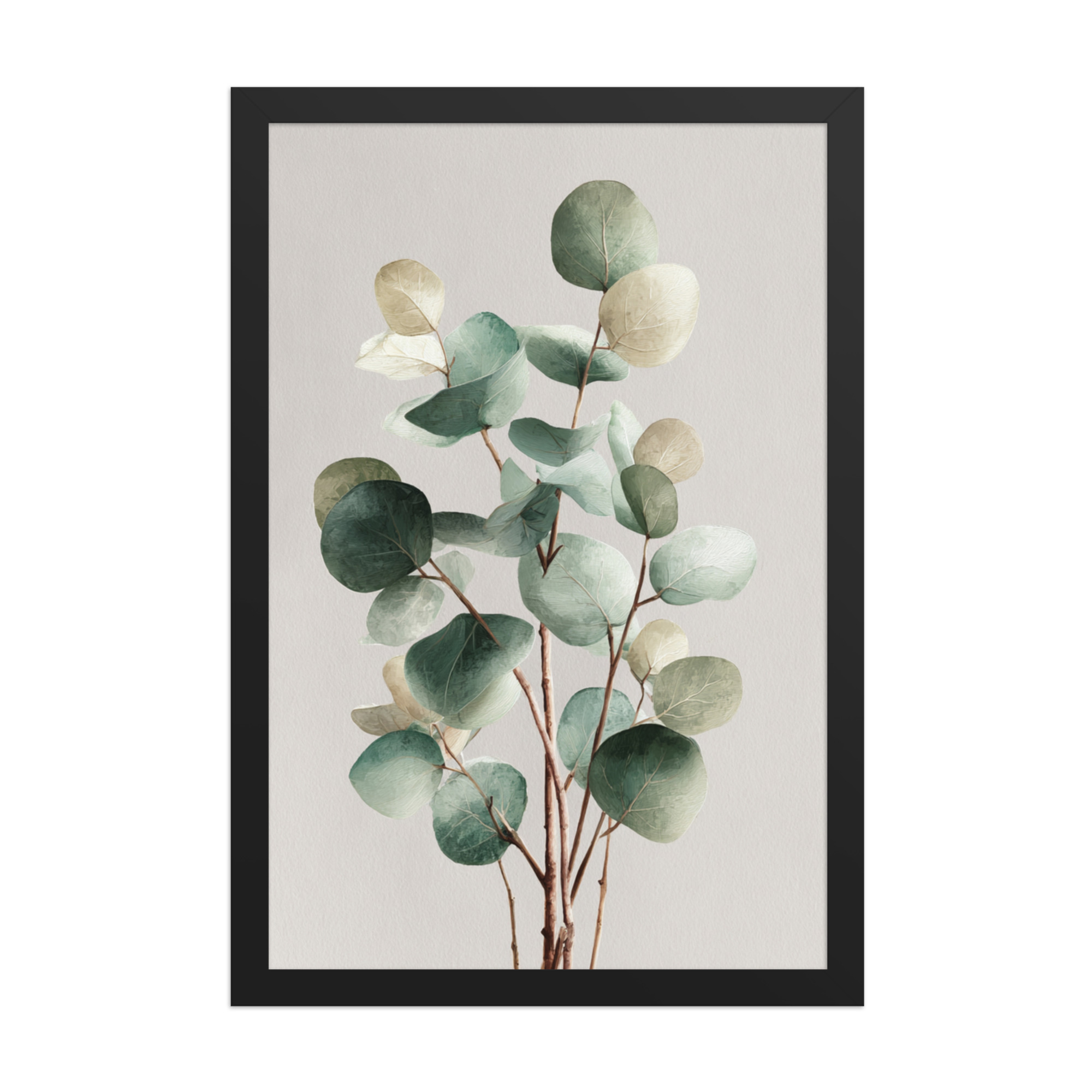 Eucalyptus Framed Wall Art, Sage Green Botanical Leaf Print, Minimalist Boho Decor - Image 7