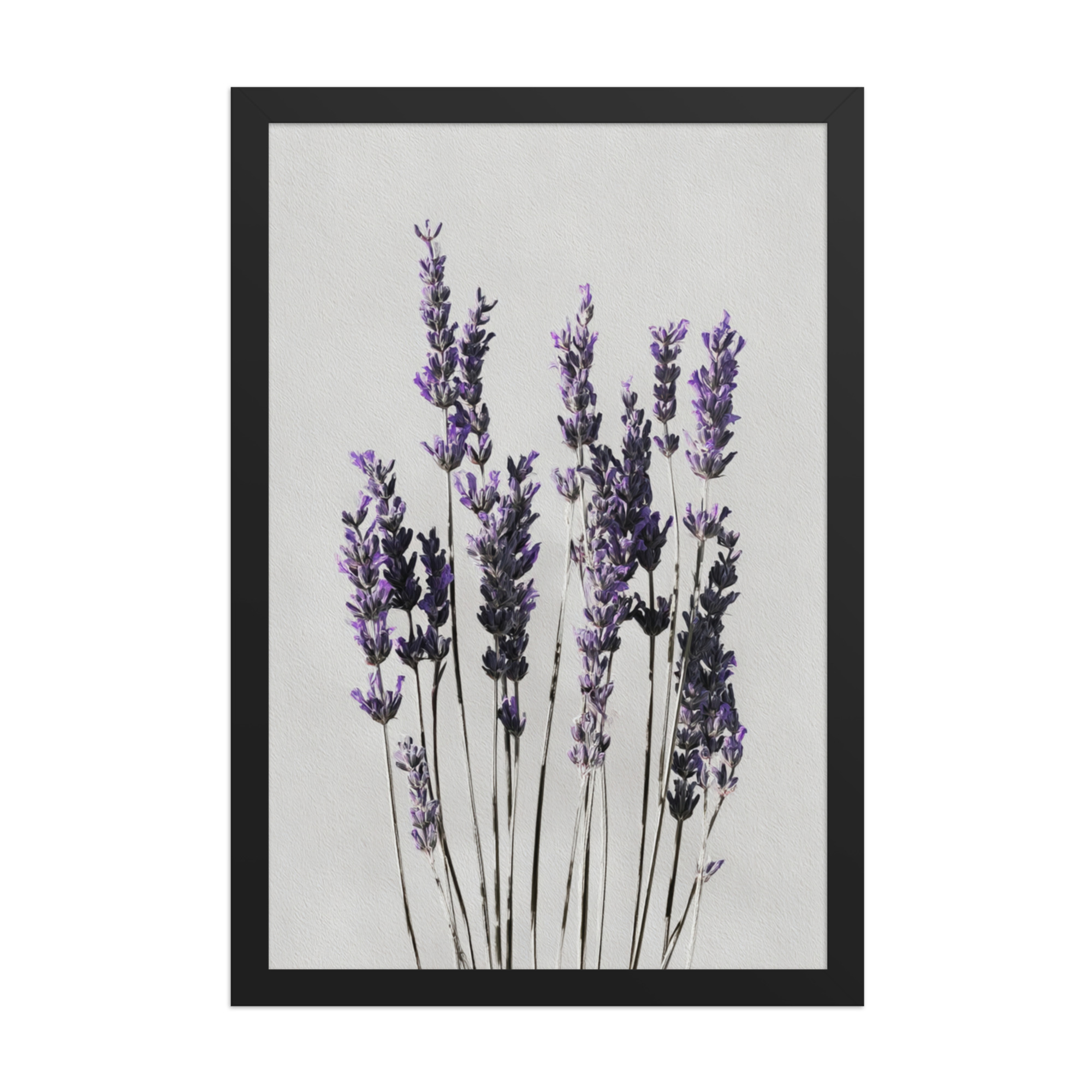 Lavender Framed Wall Art, Purple Floral Botanical Print, Minimalist Bedroom Decor - Image 7