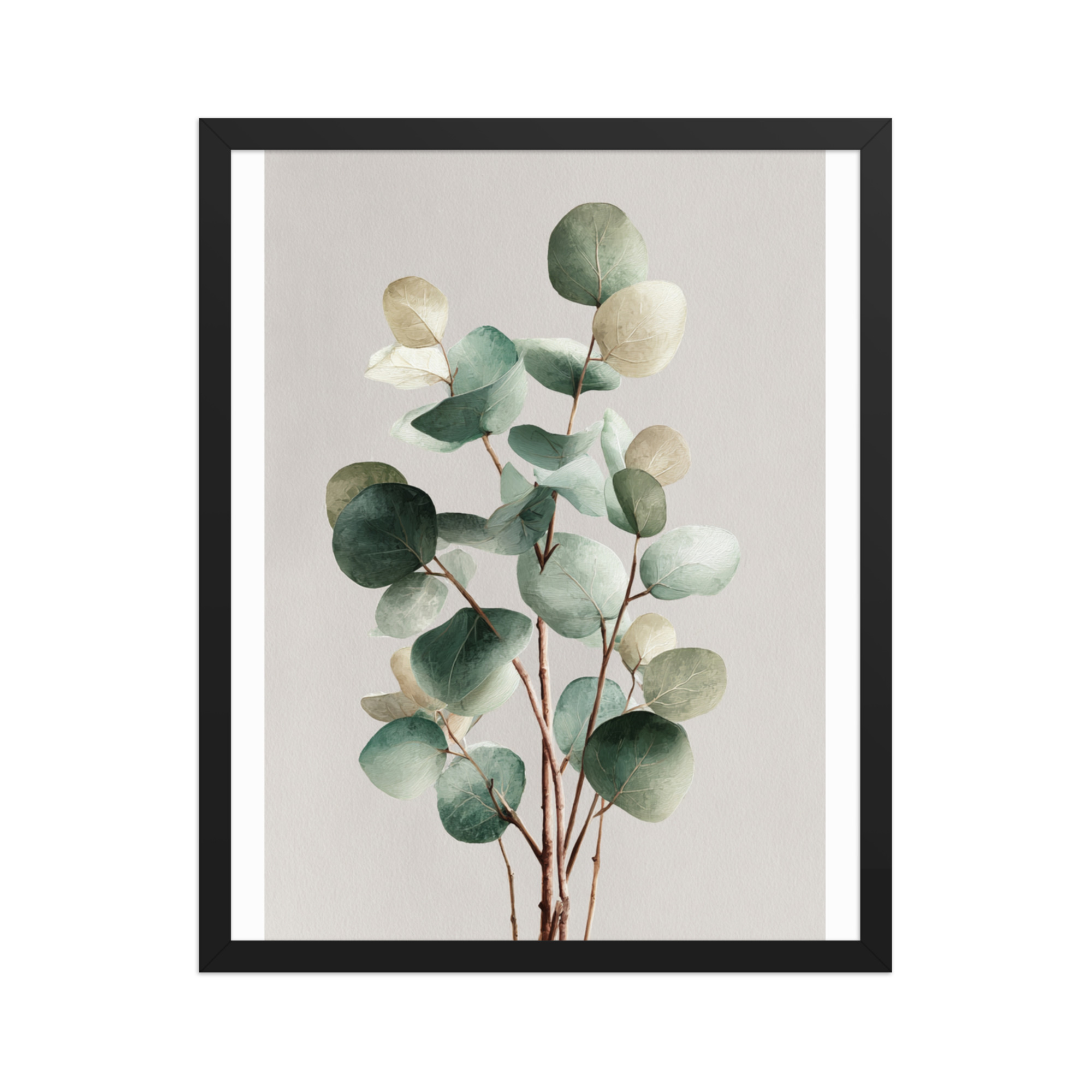 Eucalyptus Framed Wall Art, Sage Green Botanical Leaf Print, Minimalist Boho Decor - Image 9