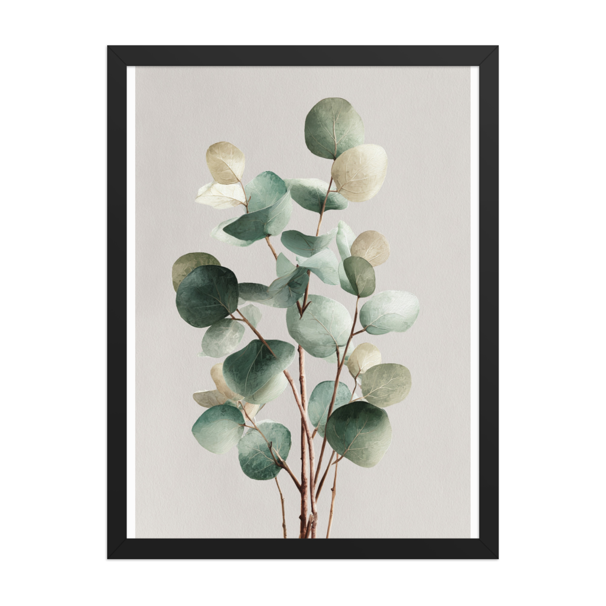 Eucalyptus Framed Wall Art, Sage Green Botanical Leaf Print, Minimalist Boho Decor - Image 11
