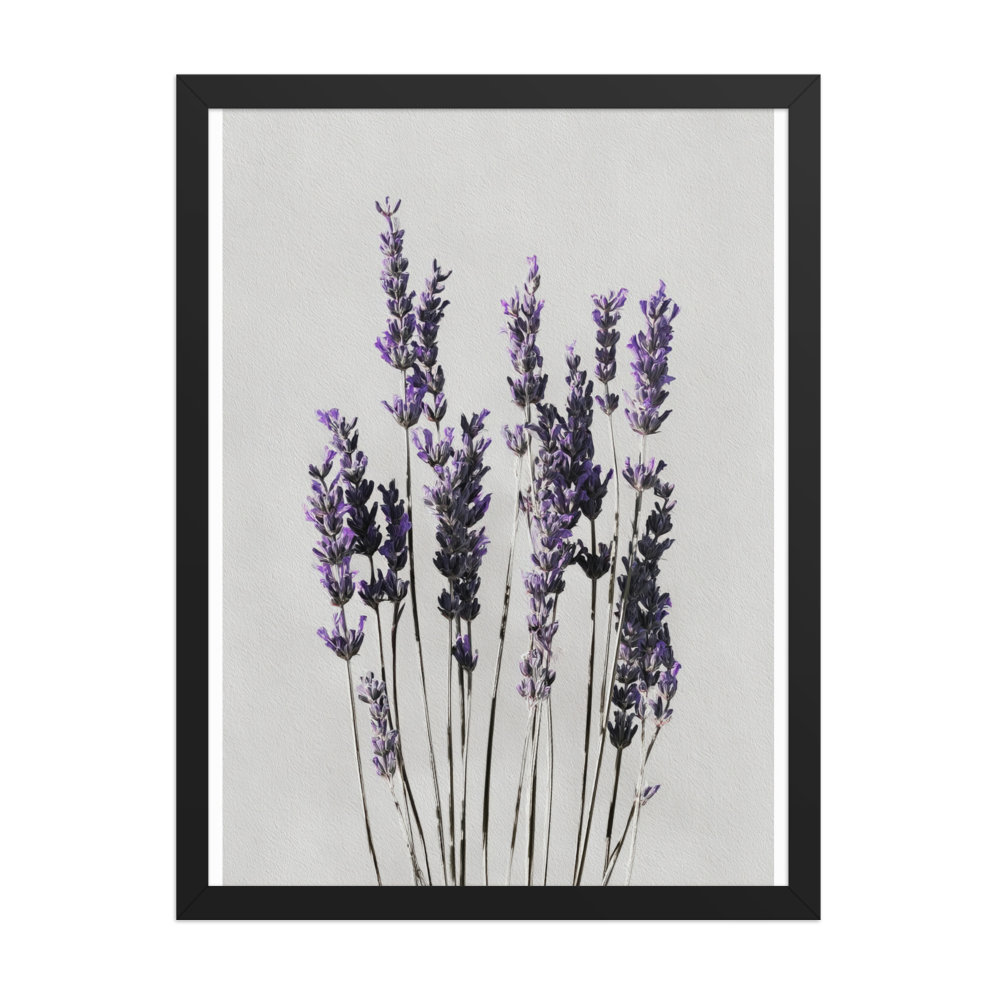 Lavender Framed Wall Art, Purple Floral Botanical Print, Minimalist Bedroom Decor - Image 11