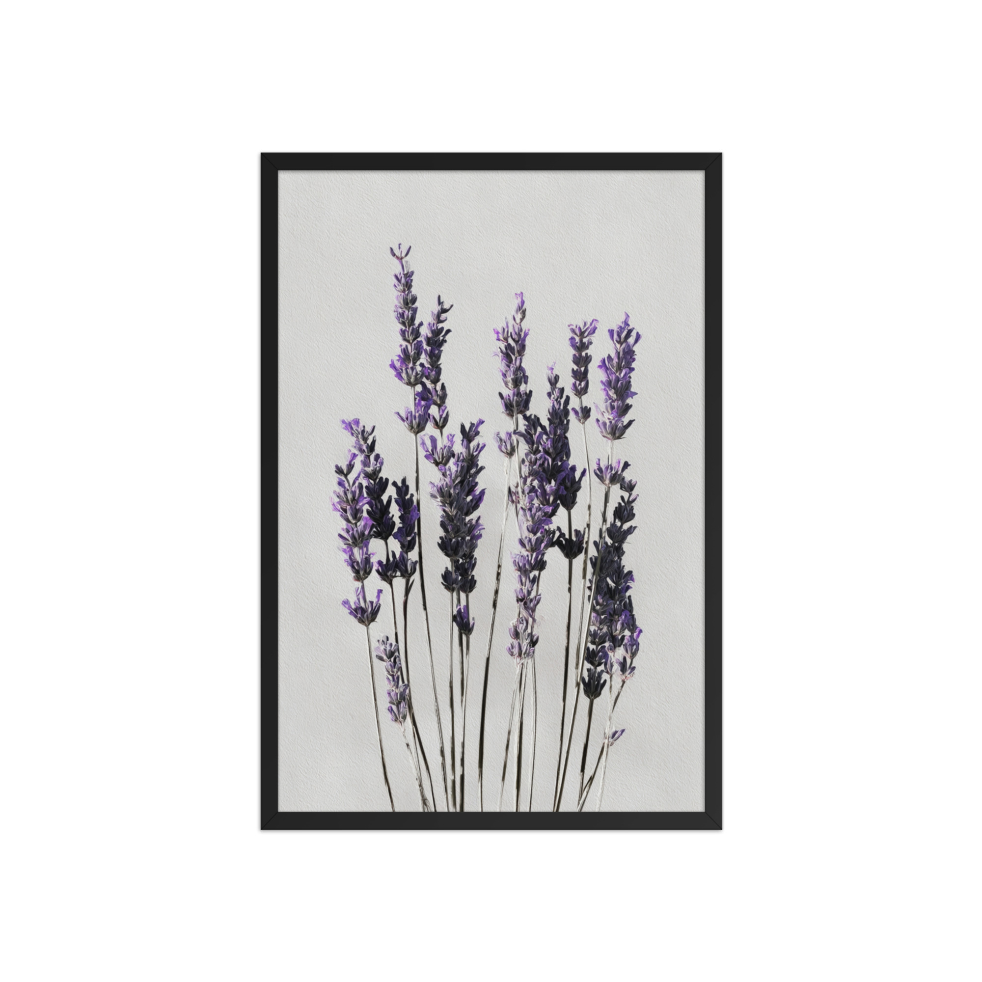 Lavender Framed Wall Art, Purple Floral Botanical Print, Minimalist Bedroom Decor - Image 13