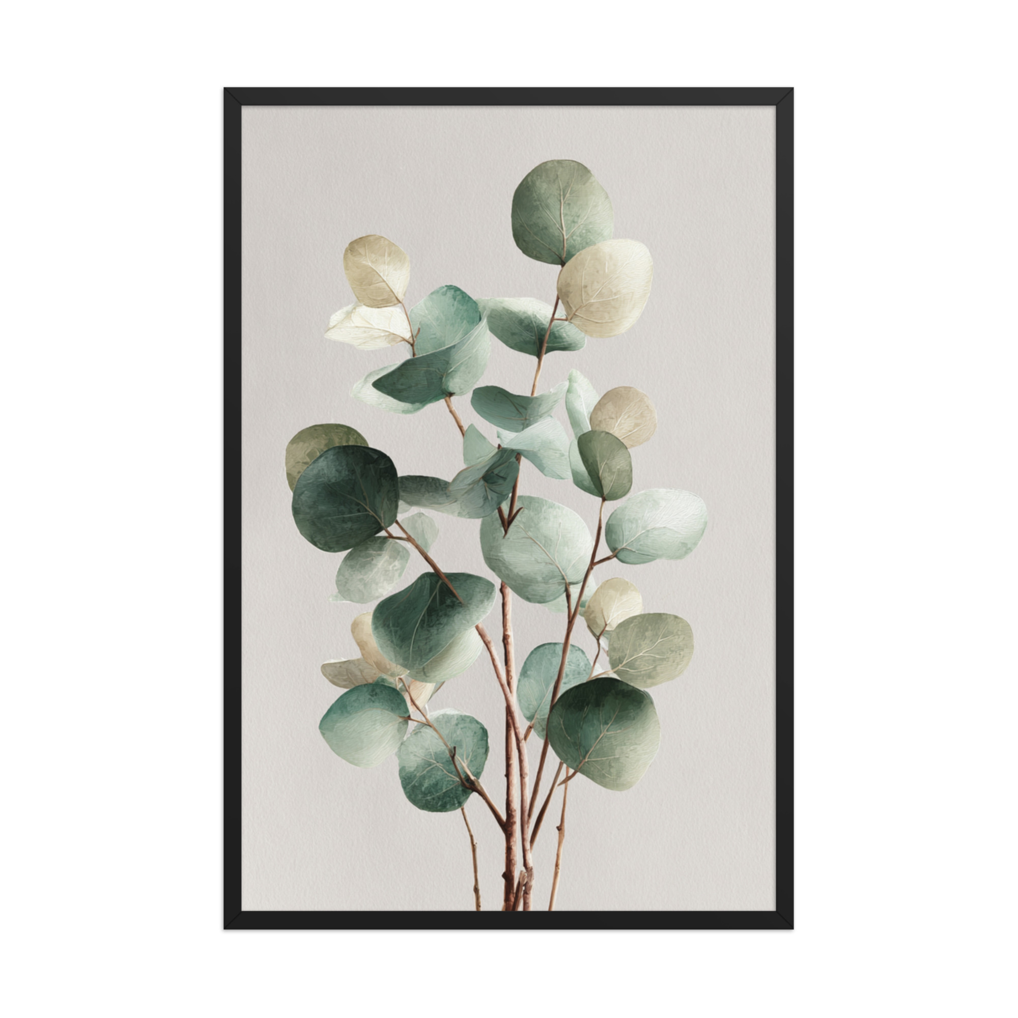 Eucalyptus Framed Wall Art, Sage Green Botanical Leaf Print, Minimalist Boho Decor - Image 15