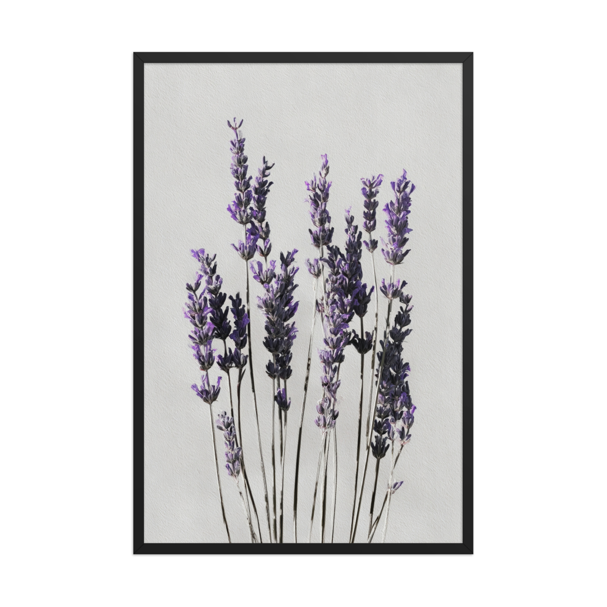 Lavender Framed Wall Art, Purple Floral Botanical Print, Minimalist Bedroom Decor - Image 15