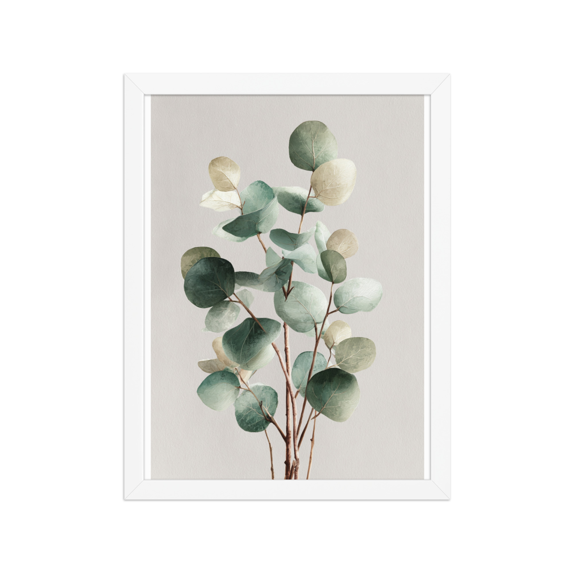 Eucalyptus Framed Wall Art, Sage Green Botanical Leaf Print, Minimalist Boho Decor - Image 6