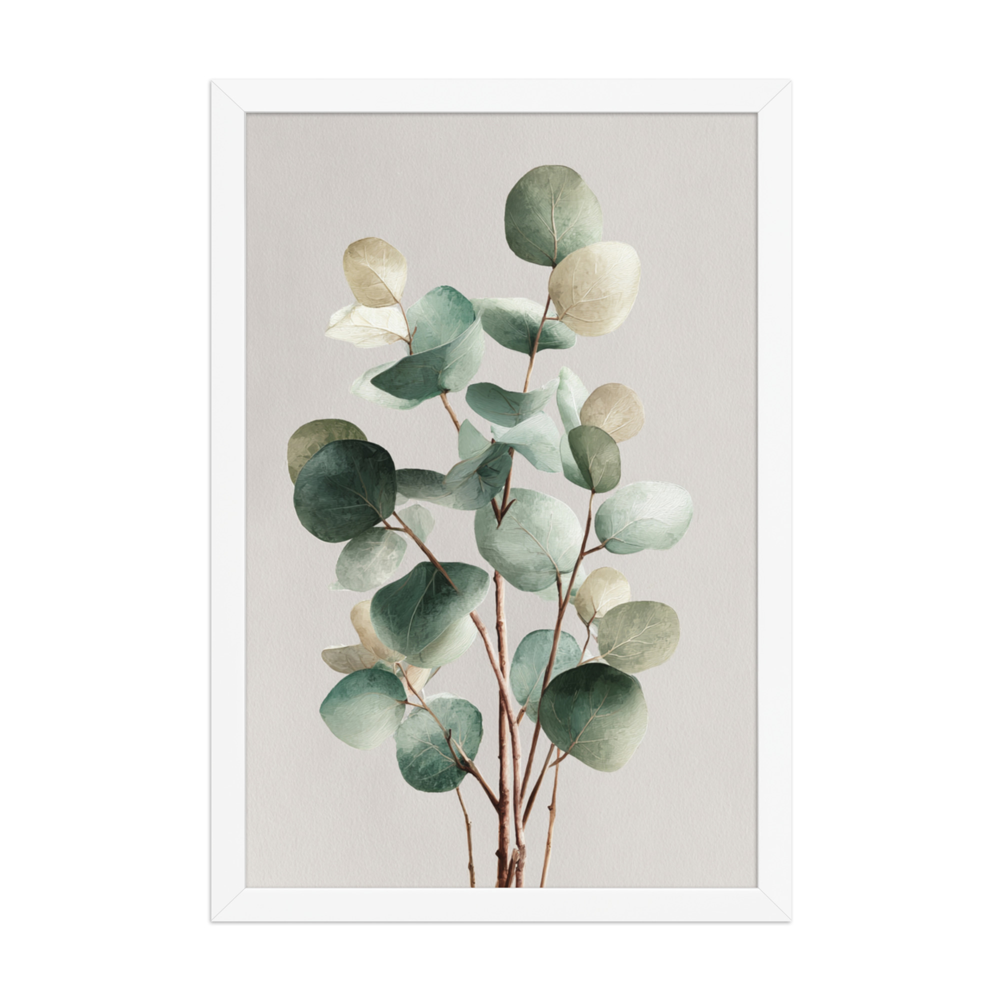 Eucalyptus Framed Wall Art, Sage Green Botanical Leaf Print, Minimalist Boho Decor - Image 8