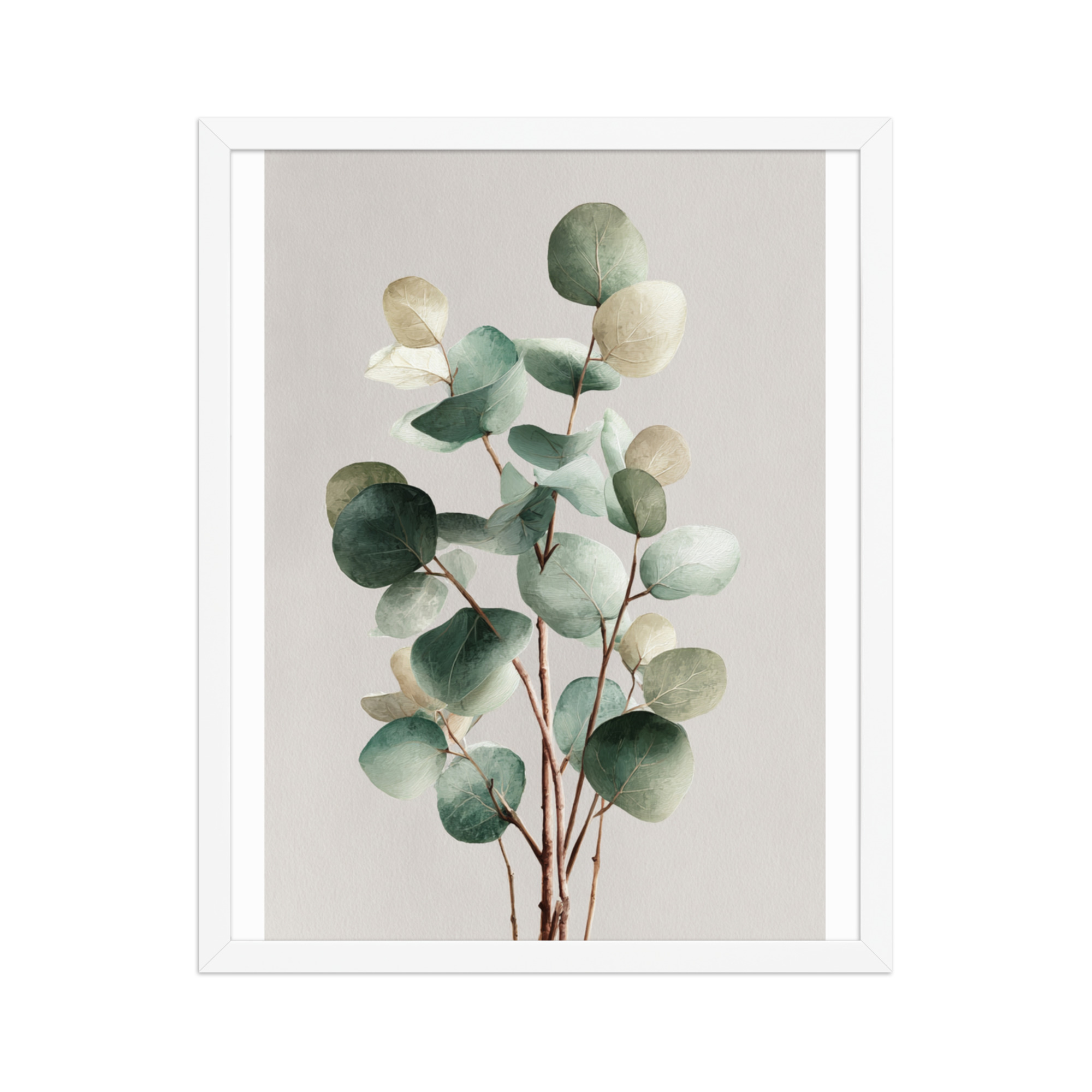 Eucalyptus Framed Wall Art, Sage Green Botanical Leaf Print, Minimalist Boho Decor - Image 10