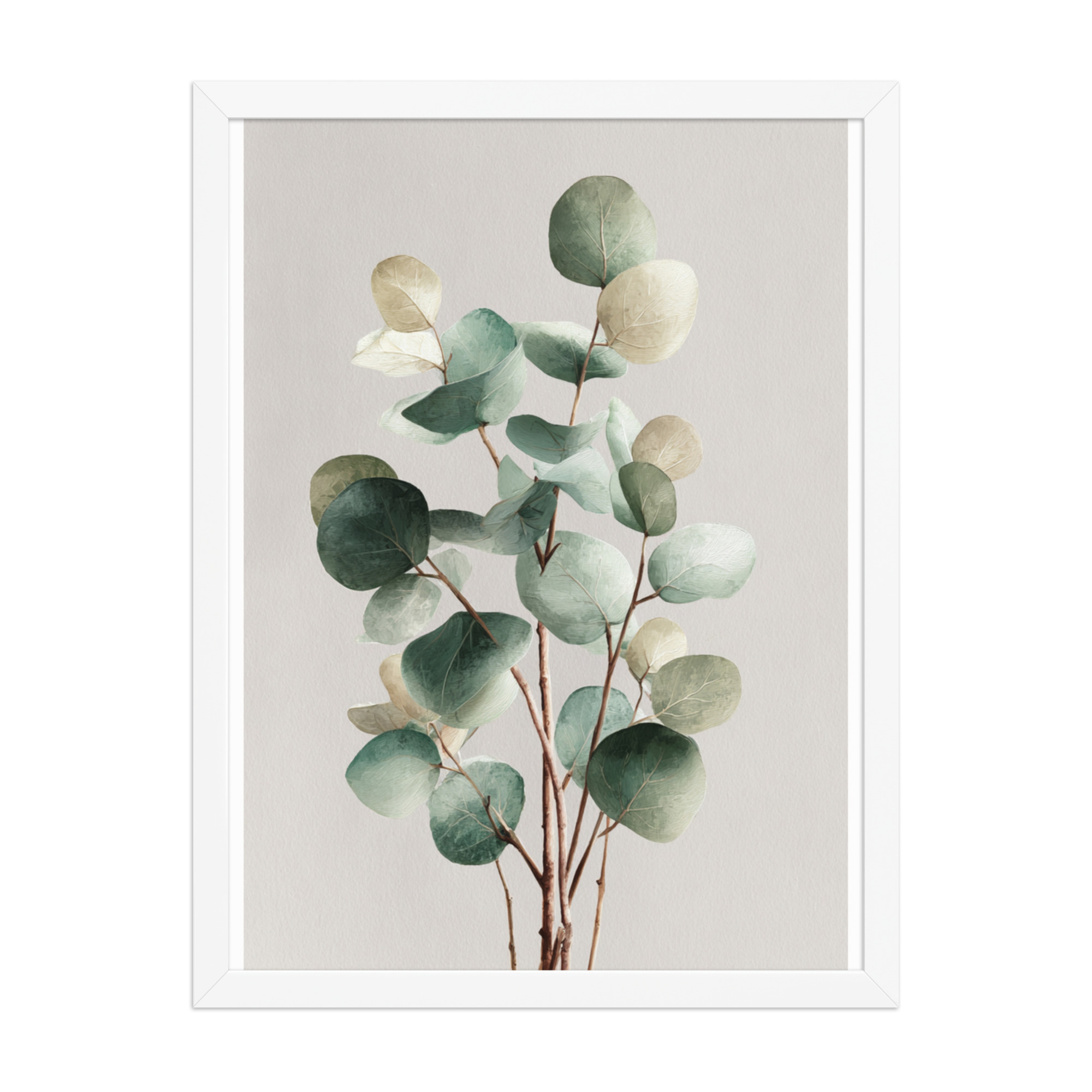 Eucalyptus Framed Wall Art, Sage Green Botanical Leaf Print, Minimalist Boho Decor - Image 12
