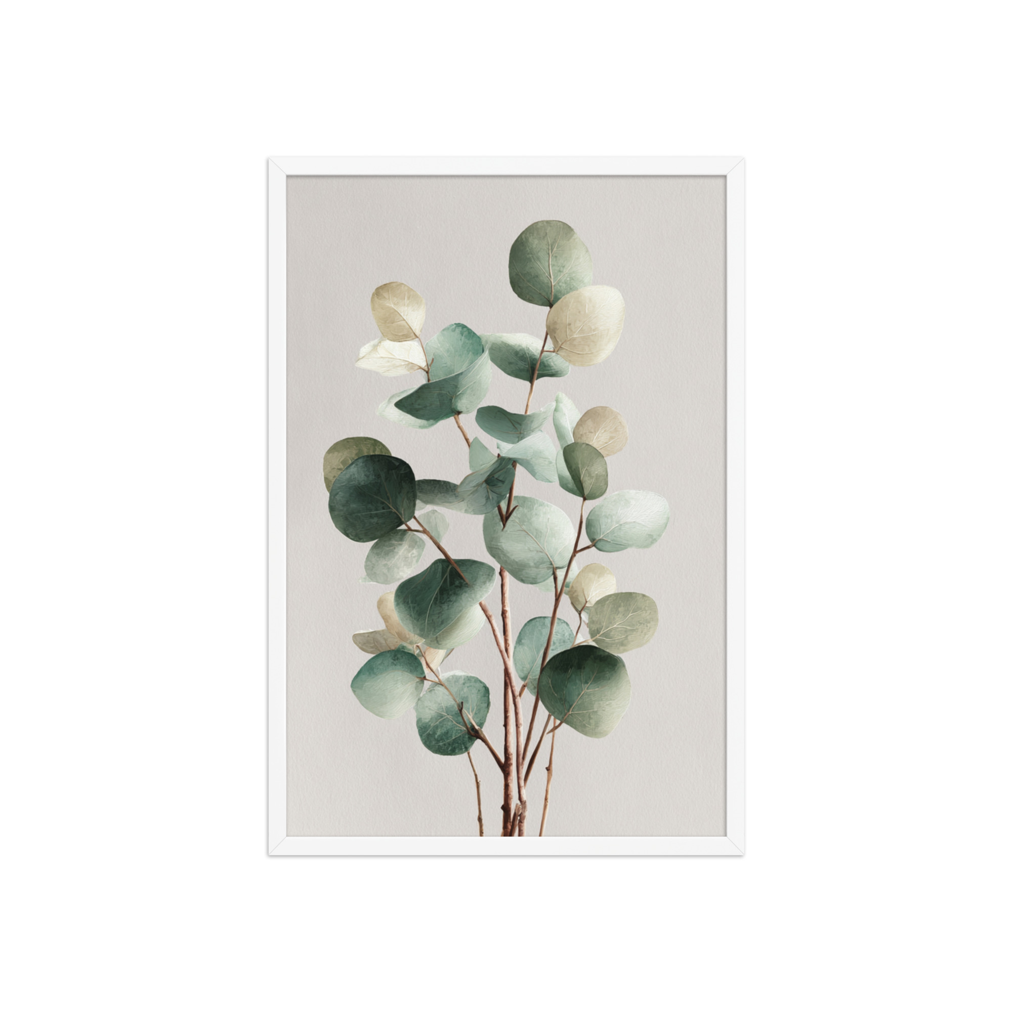 Eucalyptus Framed Wall Art, Sage Green Botanical Leaf Print, Minimalist Boho Decor - Image 14
