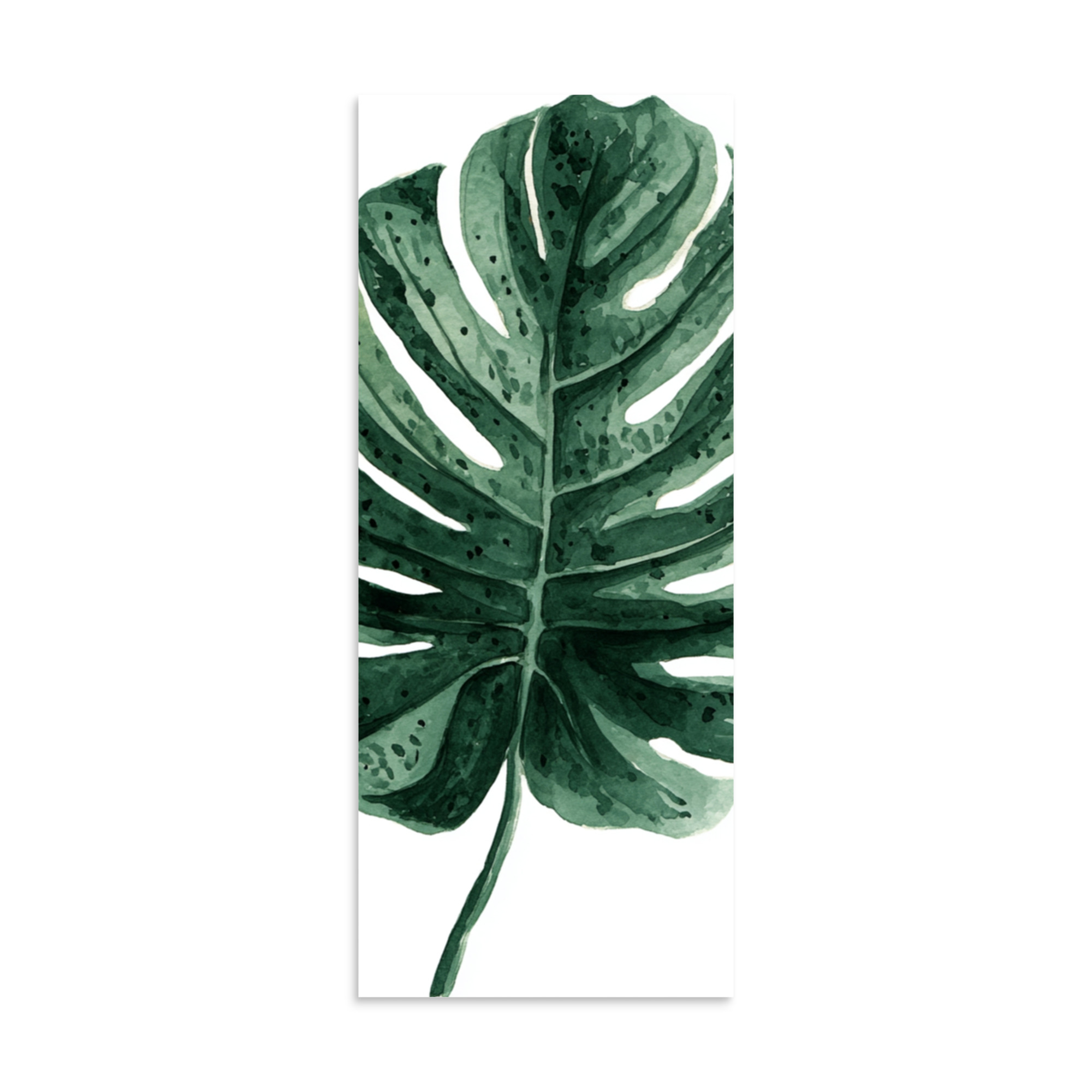 Monstera Leaf Wall Art Print, Deep Green Tropical Botanical Illustration, Modern Home Decor - Image 6
