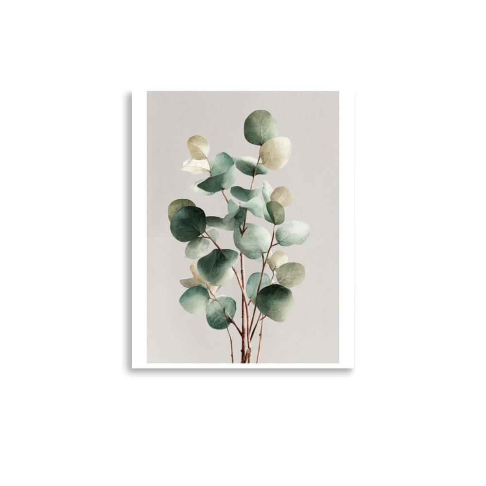 Eucalyptus Wall Art Print, Sage Green Botanical Leaf Illustration, Minimalist Boho Decor - Image 6