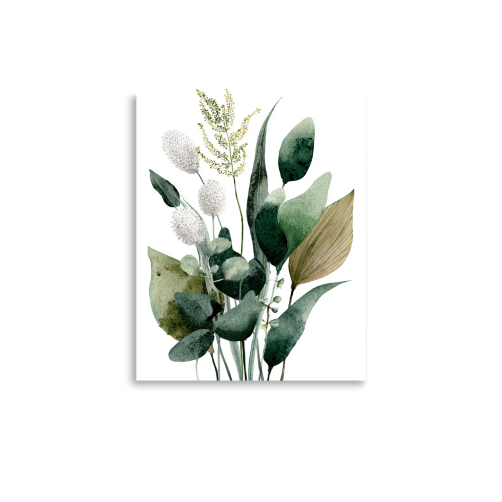 Wild Herb Stems Wall Art Print, Earthy Green Botanical Illustration, Minimalist Kitchen Decor - Image 7
