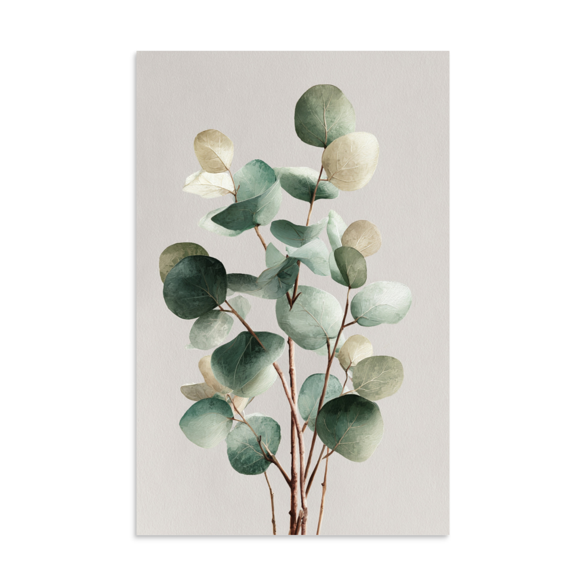 Eucalyptus Wall Art Print, Sage Green Botanical Leaf Illustration, Minimalist Boho Decor - Image 37