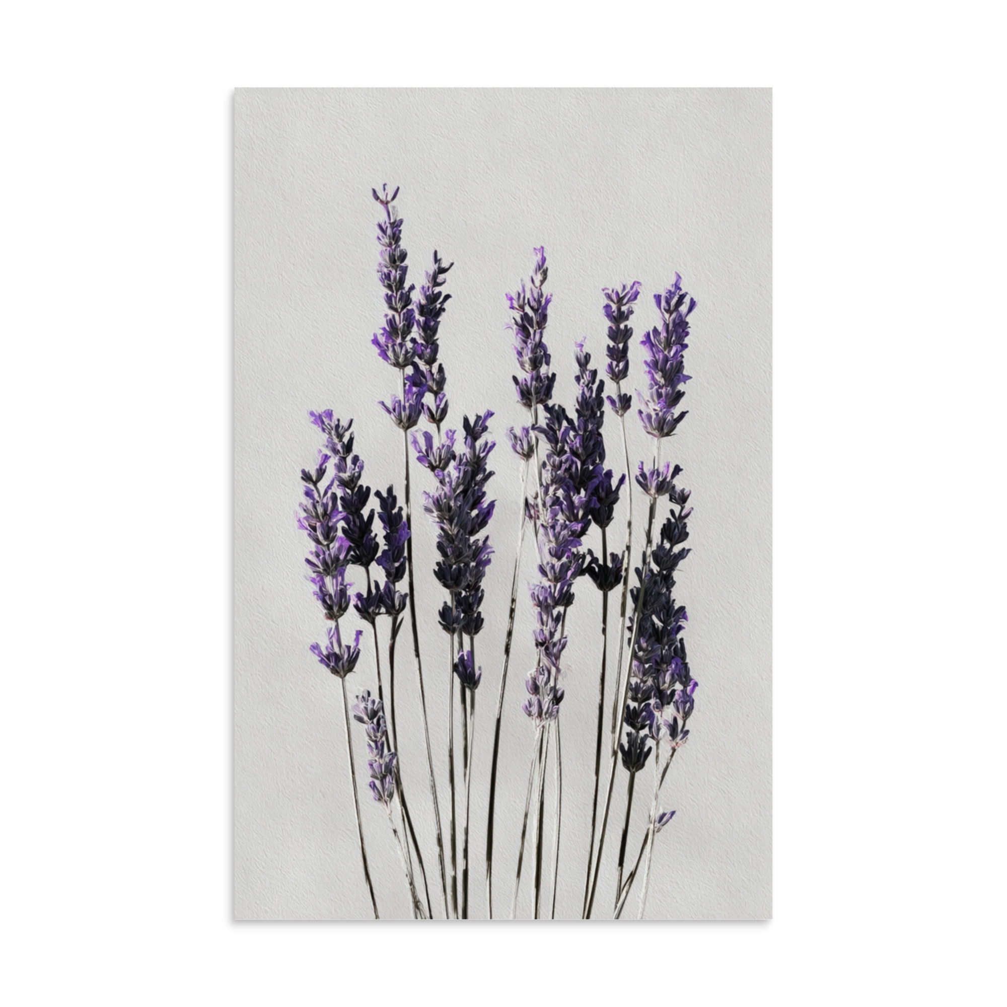 Lavender Wall Art Print, Purple Floral Botanical Illustration, Minimalist Bedroom Decor - Image 8