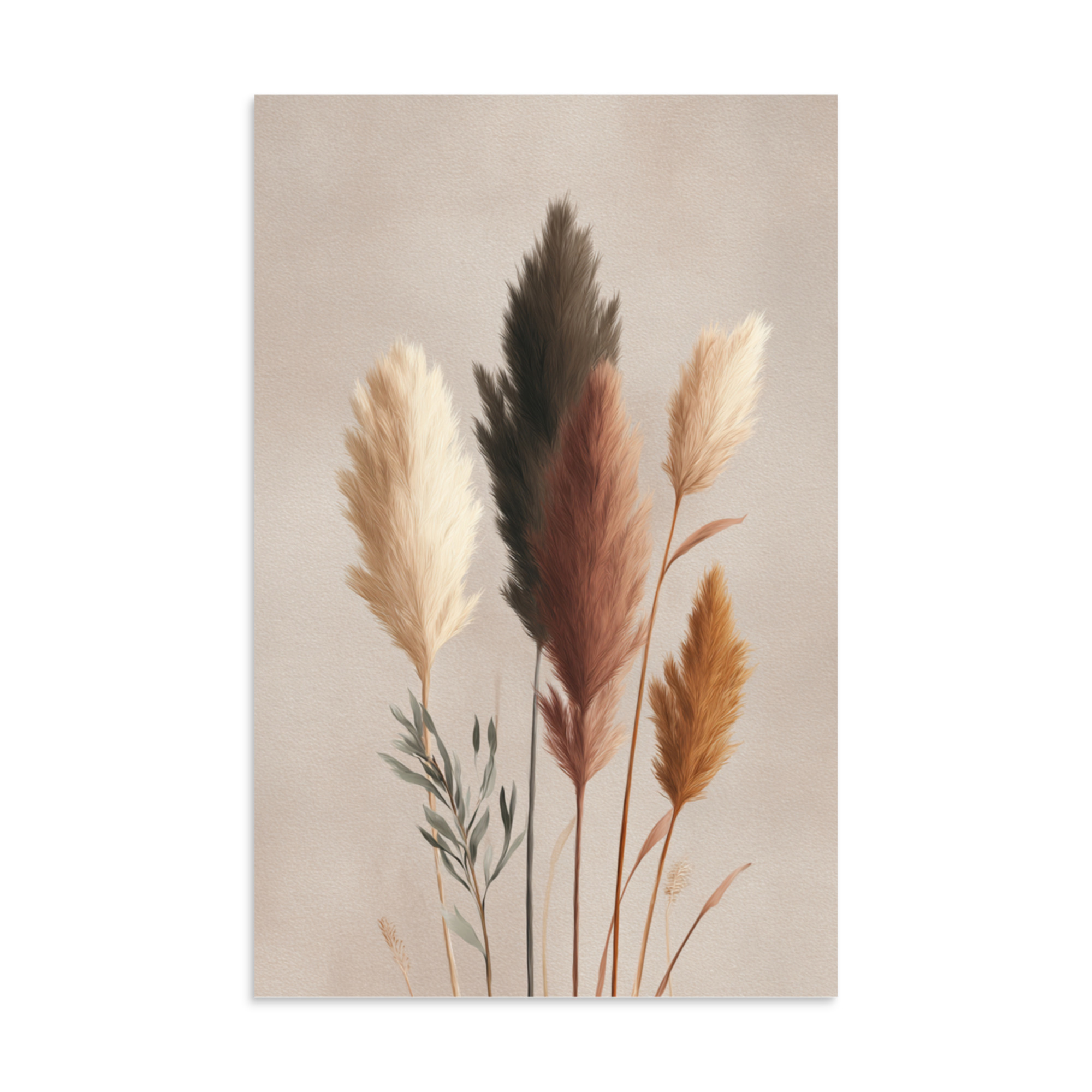Pampas Grass Wall Art Print, Neutral Boho Botanical Illustration, Earthy Minimalist Decor - Image 8
