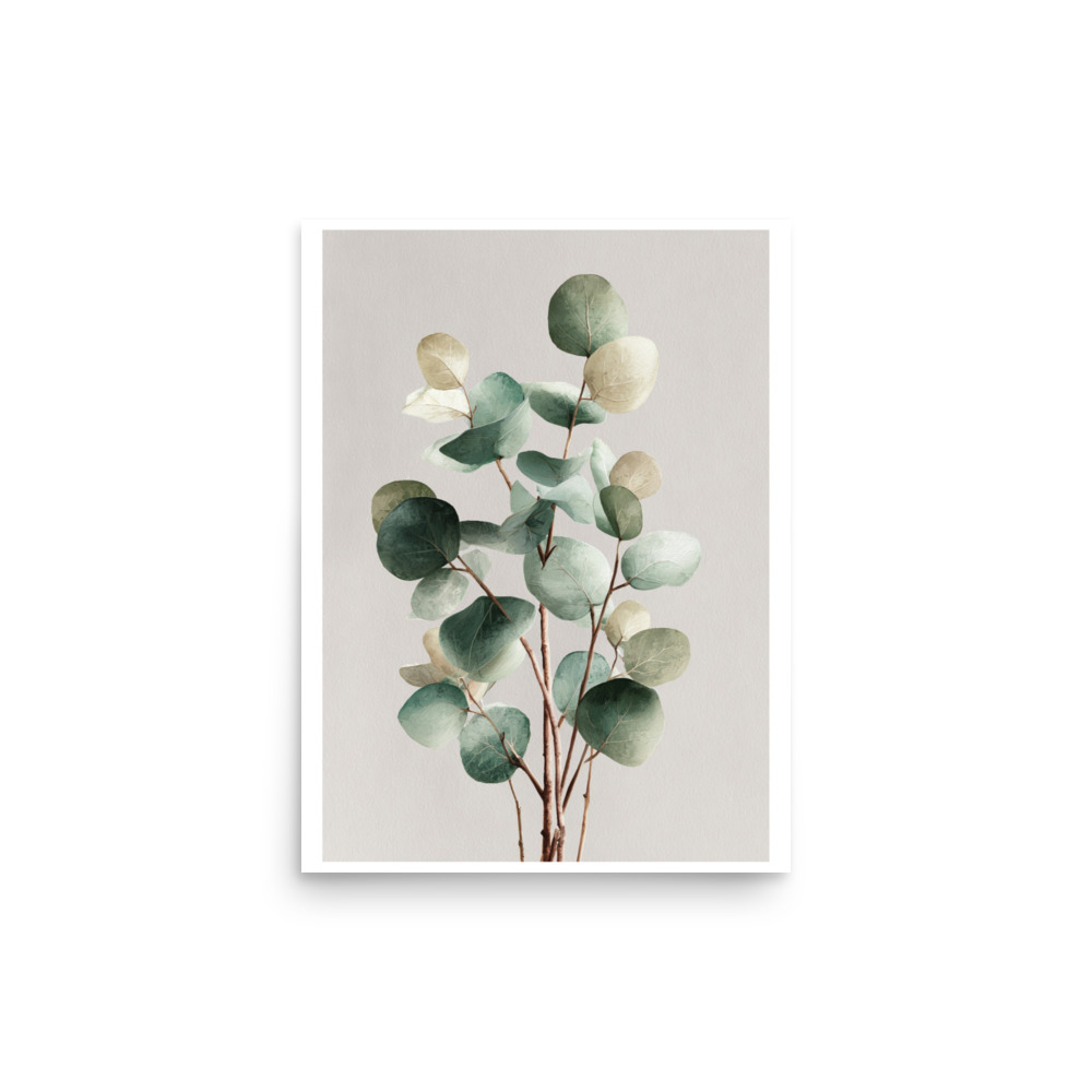 Eucalyptus Wall Art Print, Sage Green Botanical Leaf Illustration, Minimalist Boho Decor - Image 8