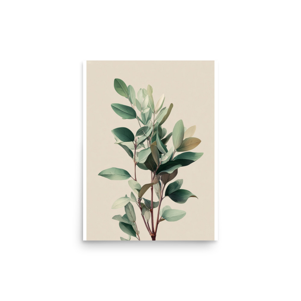Sage Leaves Wall Art Print, Muted Green Botanical Herb Illustration, Minimalist Kitchen Decor - Image 9