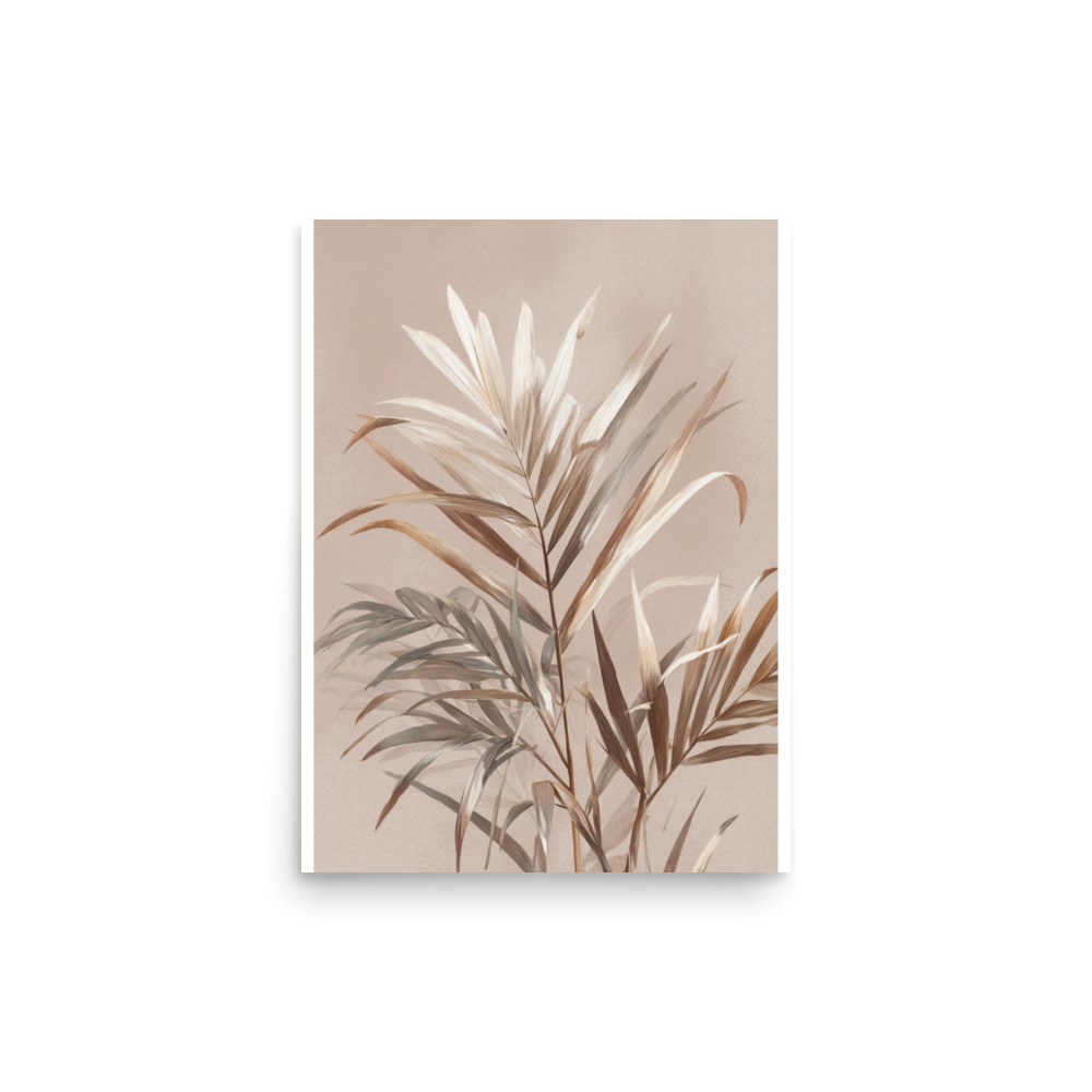 Palm Leaves Wall Art Print, Green Tropical Botanical Illustration, Modern Coastal Decor - Image 9