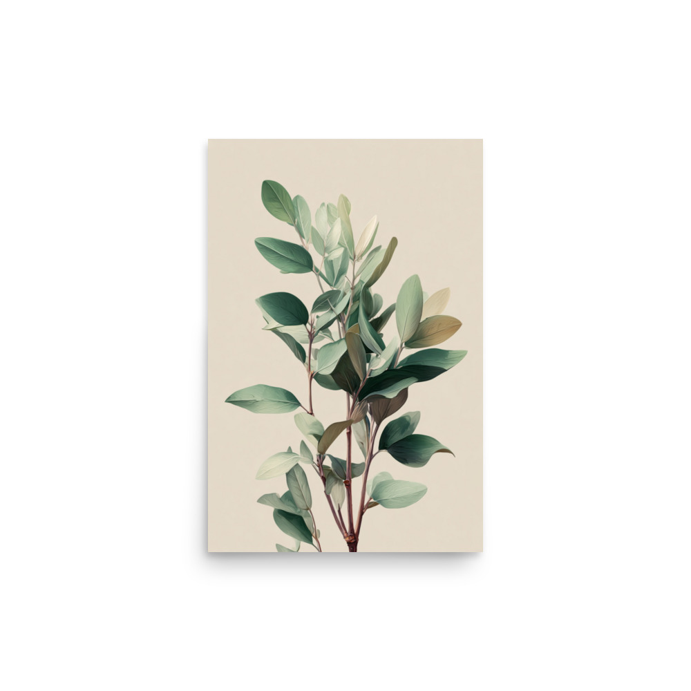 Sage Leaves Wall Art Print, Muted Green Botanical Herb Illustration, Minimalist Kitchen Decor - Image 10