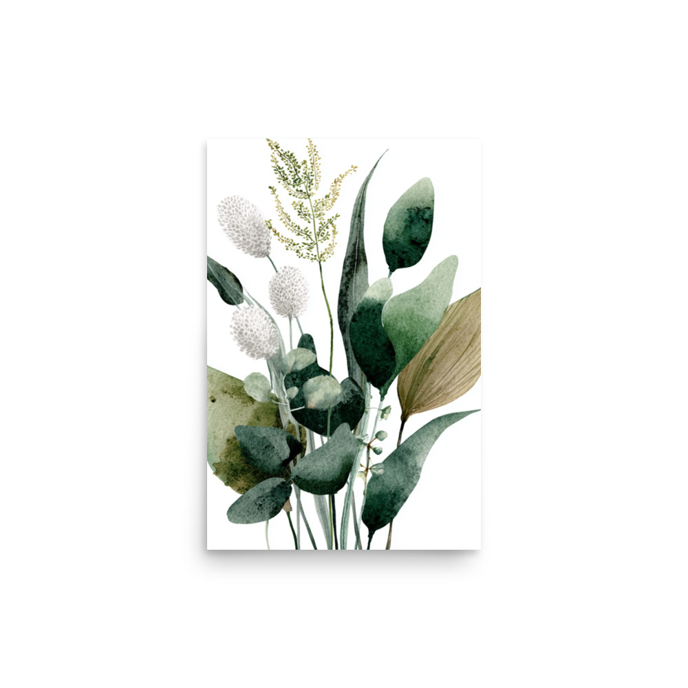 Wild Herb Stems Wall Art Print, Earthy Green Botanical Illustration, Minimalist Kitchen Decor - Image 10