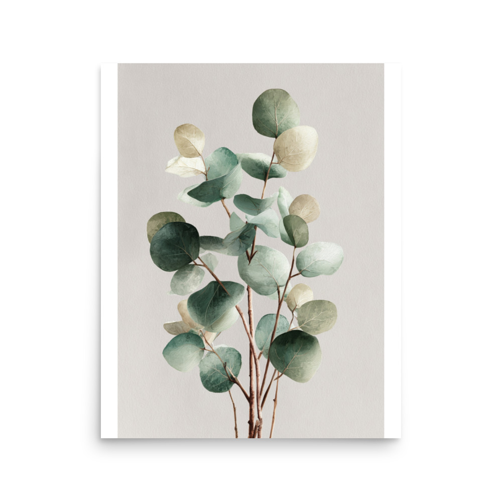 Eucalyptus Wall Art Print, Sage Green Botanical Leaf Illustration, Minimalist Boho Decor - Image 43