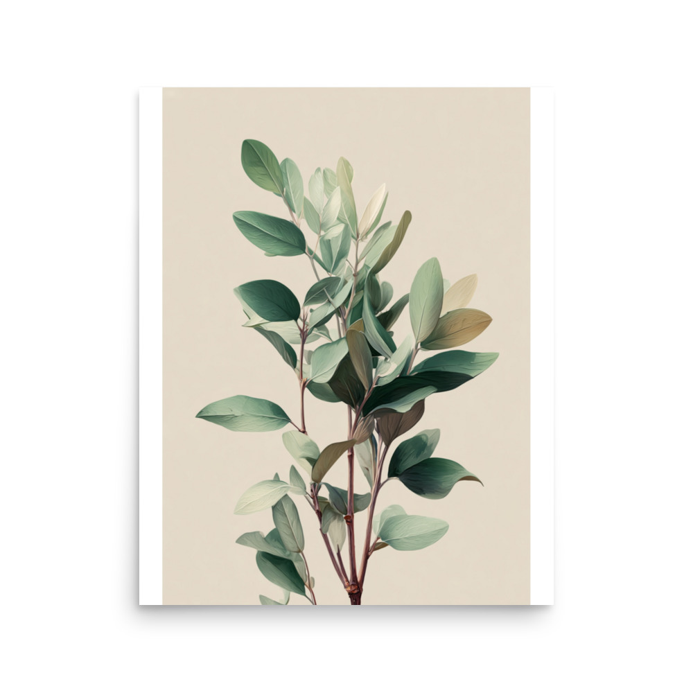 Sage Leaves Wall Art Print, Muted Green Botanical Herb Illustration, Minimalist Kitchen Decor - Image 11