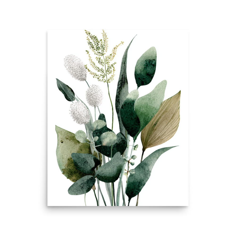 Wild Herb Stems Wall Art Print, Earthy Green Botanical Illustration, Minimalist Kitchen Decor - Image 11