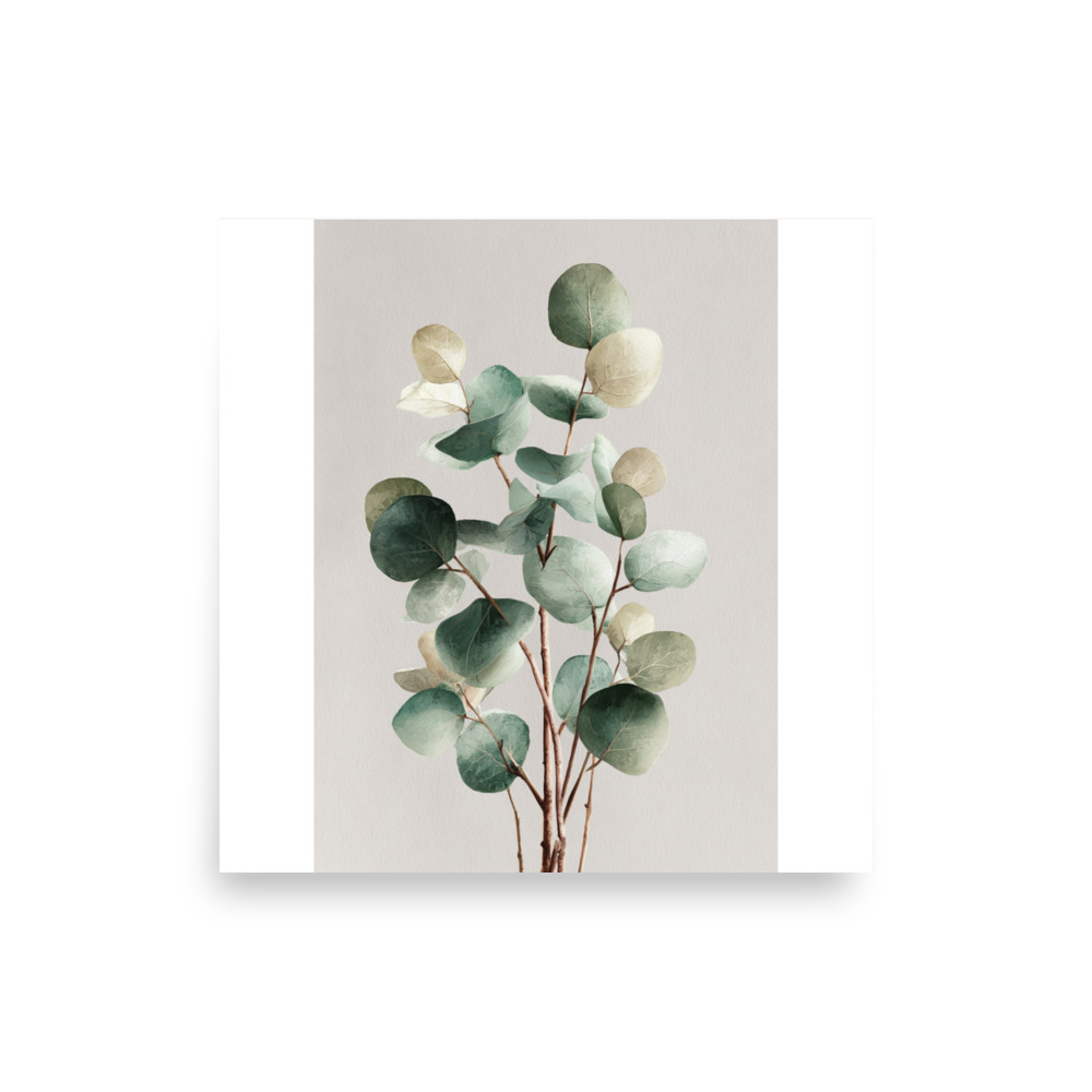 Eucalyptus Wall Art Print, Sage Green Botanical Leaf Illustration, Minimalist Boho Decor - Image 45