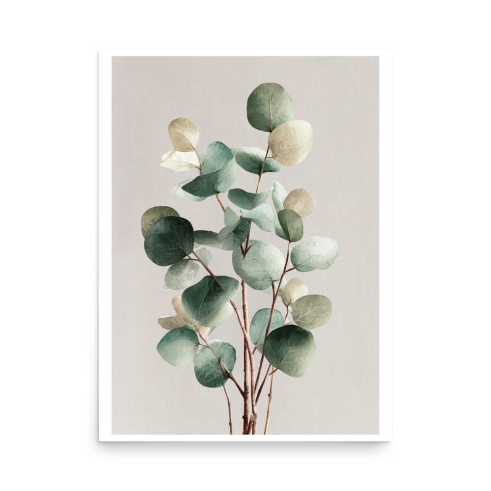 Eucalyptus Wall Art Print, Sage Green Botanical Leaf Illustration, Minimalist Boho Decor - Image 12