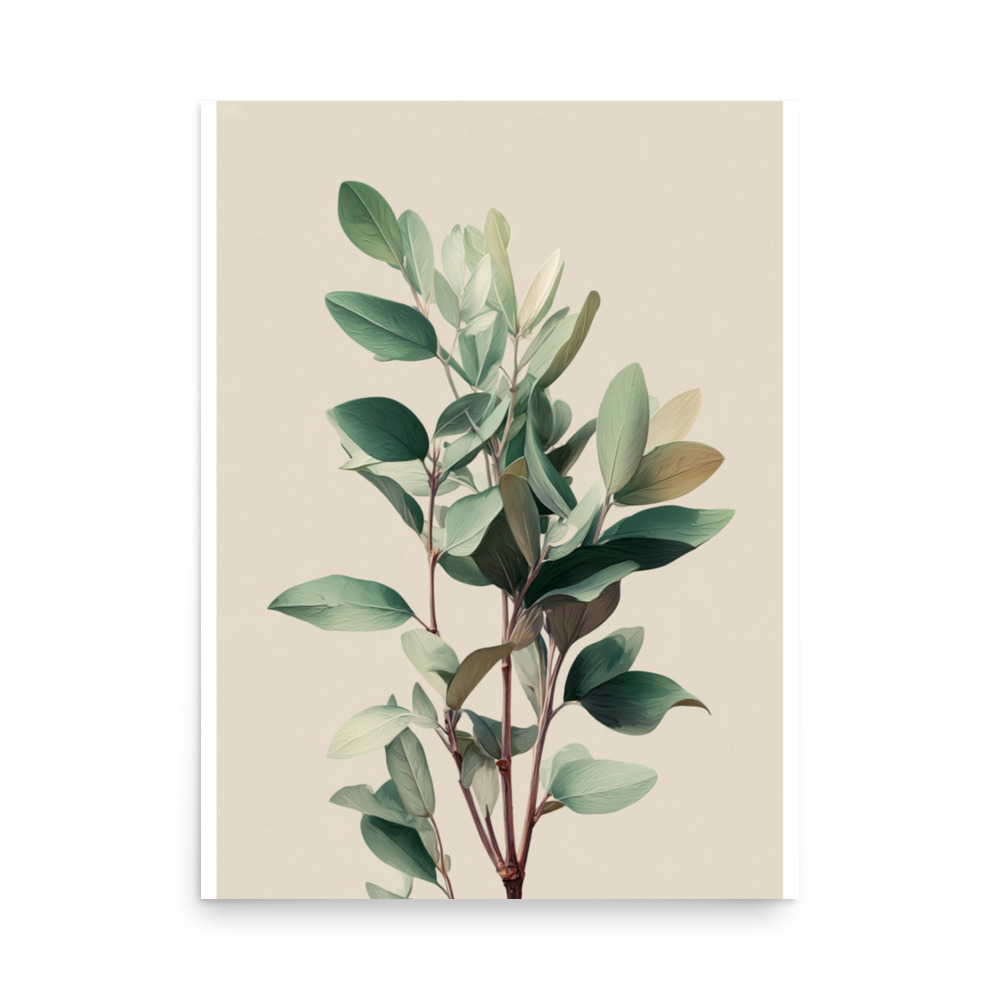 Sage Leaves Wall Art Print, Muted Green Botanical Herb Illustration, Minimalist Kitchen Decor - Image 13