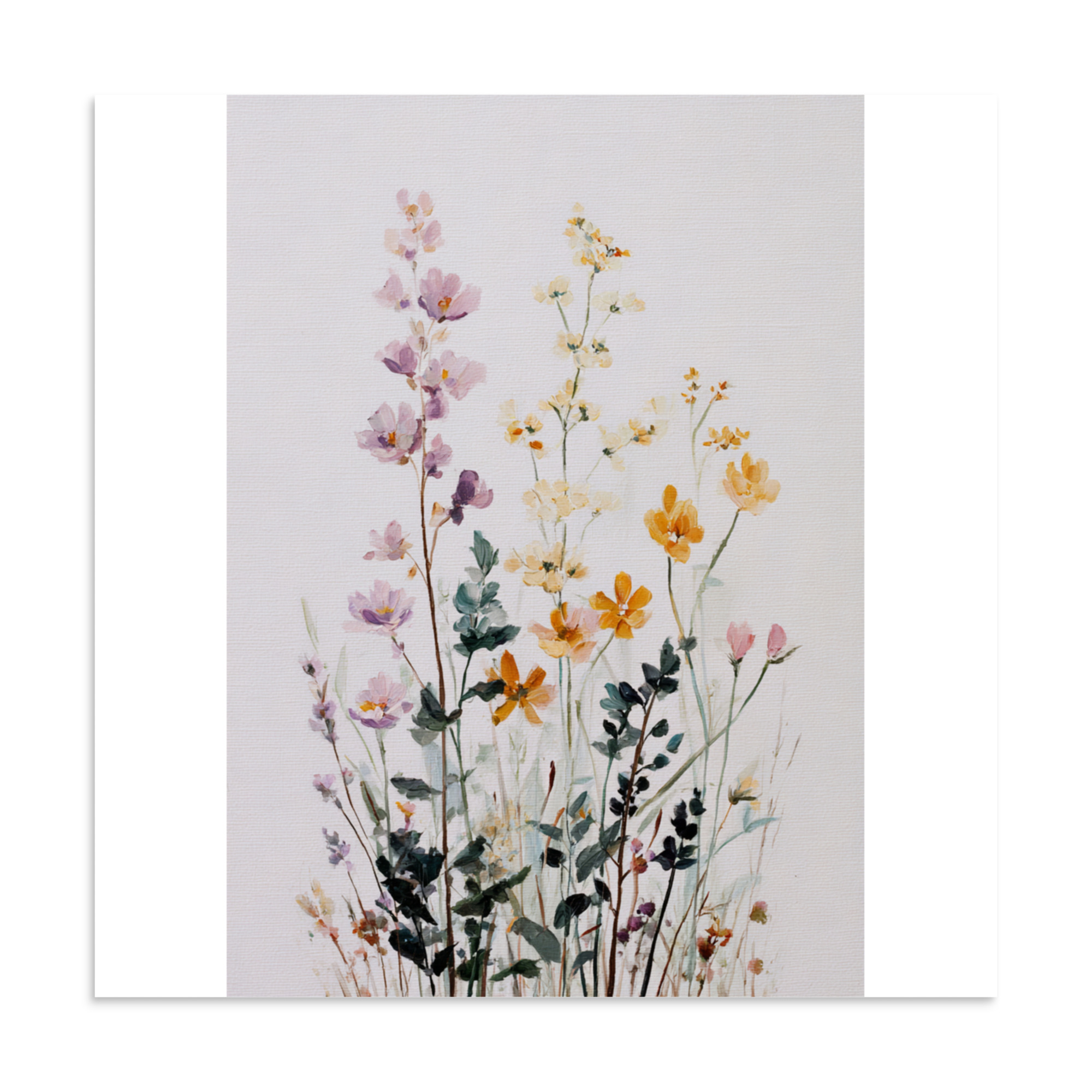 Wildflower Wall Art Print, Colourful Botanical Meadow Illustration, Spring Boho Decor - Image 14