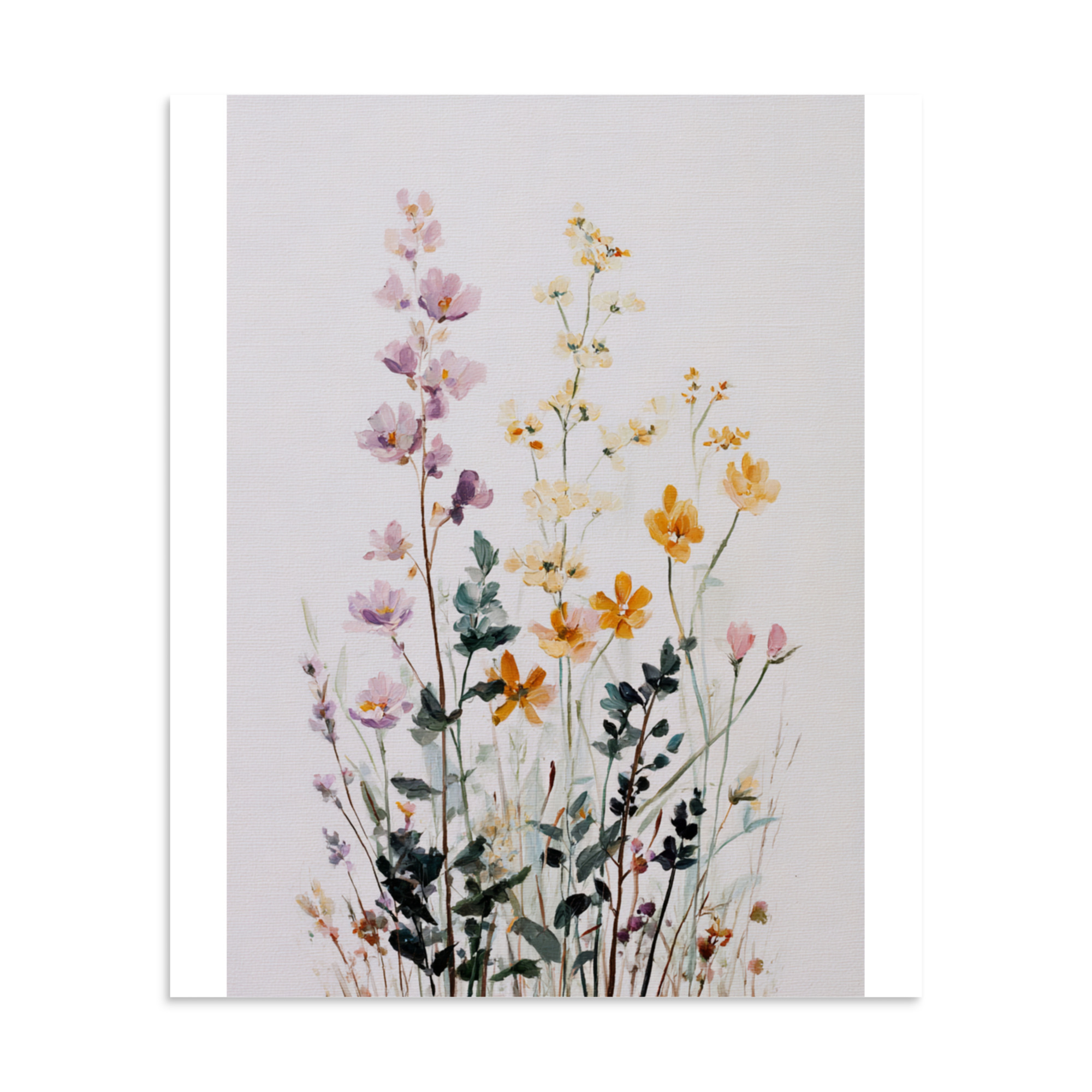 Wildflower Wall Art Print, Colourful Botanical Meadow Illustration, Spring Boho Decor - Image 15