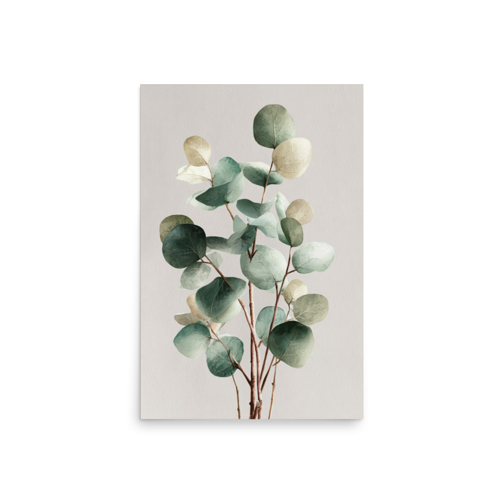 Eucalyptus Wall Art Print, Sage Green Botanical Leaf Illustration, Minimalist Boho Decor - Image 49