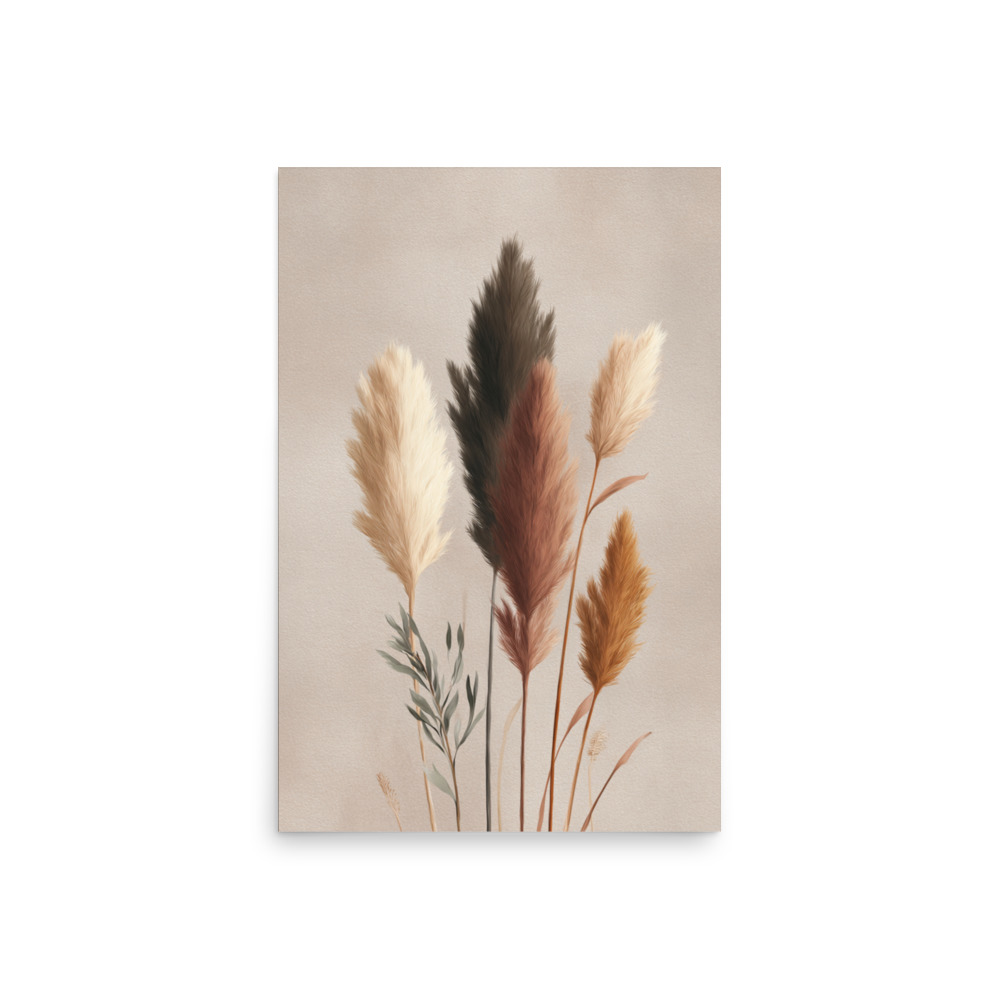 Pampas Grass Wall Art Print, Neutral Boho Botanical Illustration, Earthy Minimalist Decor - Image 17