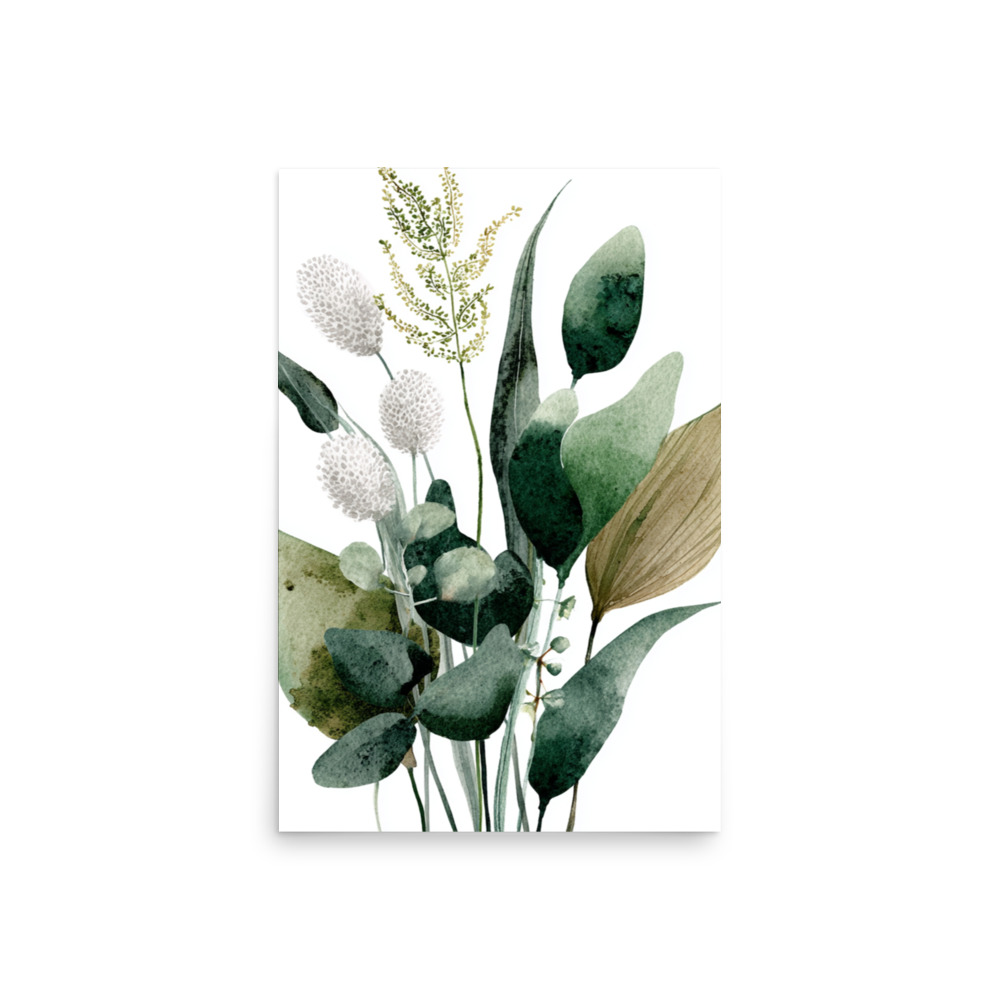 Wild Herb Stems Wall Art Print, Earthy Green Botanical Illustration, Minimalist Kitchen Decor - Image 17