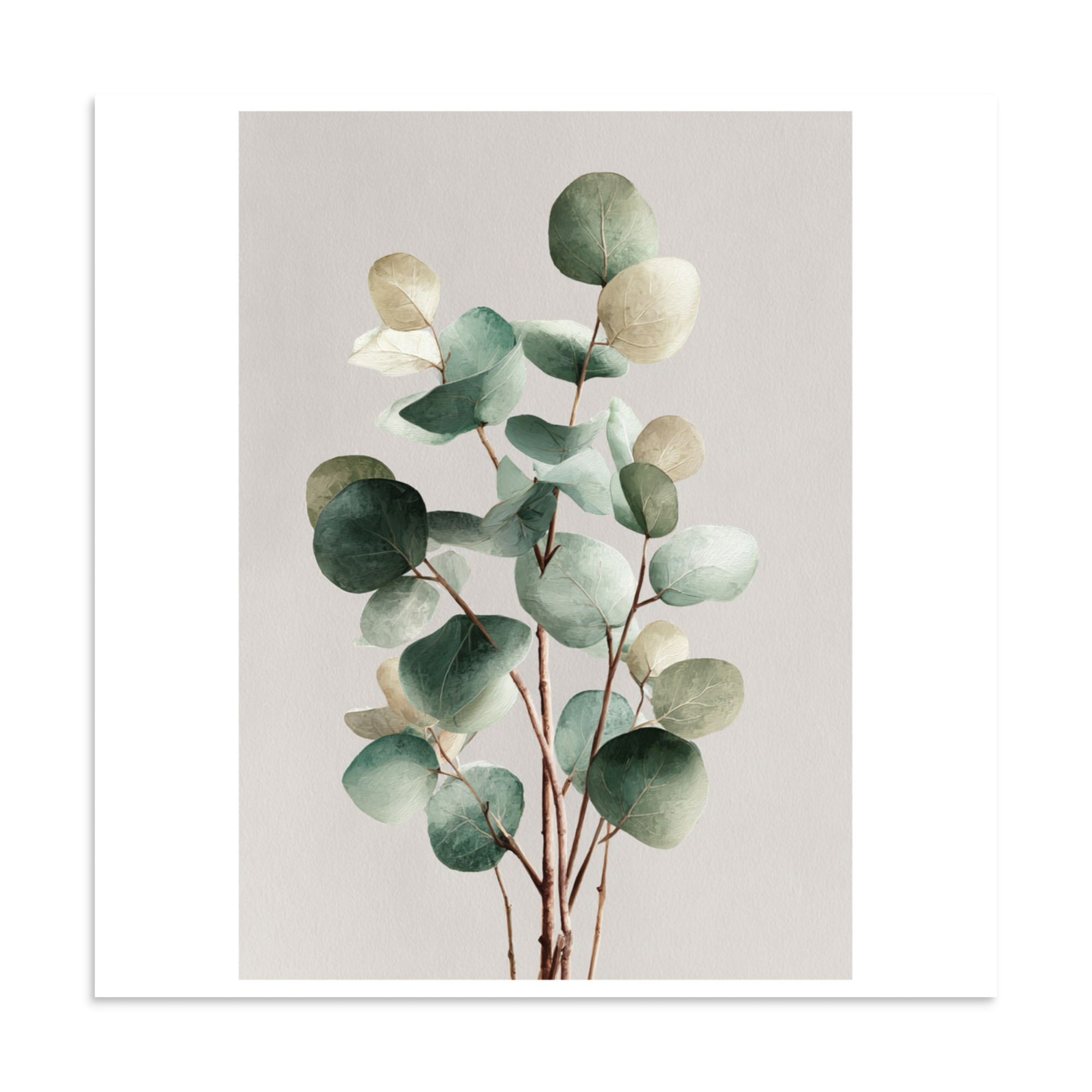 Eucalyptus Wall Art Print, Sage Green Botanical Leaf Illustration, Minimalist Boho Decor - Image 17