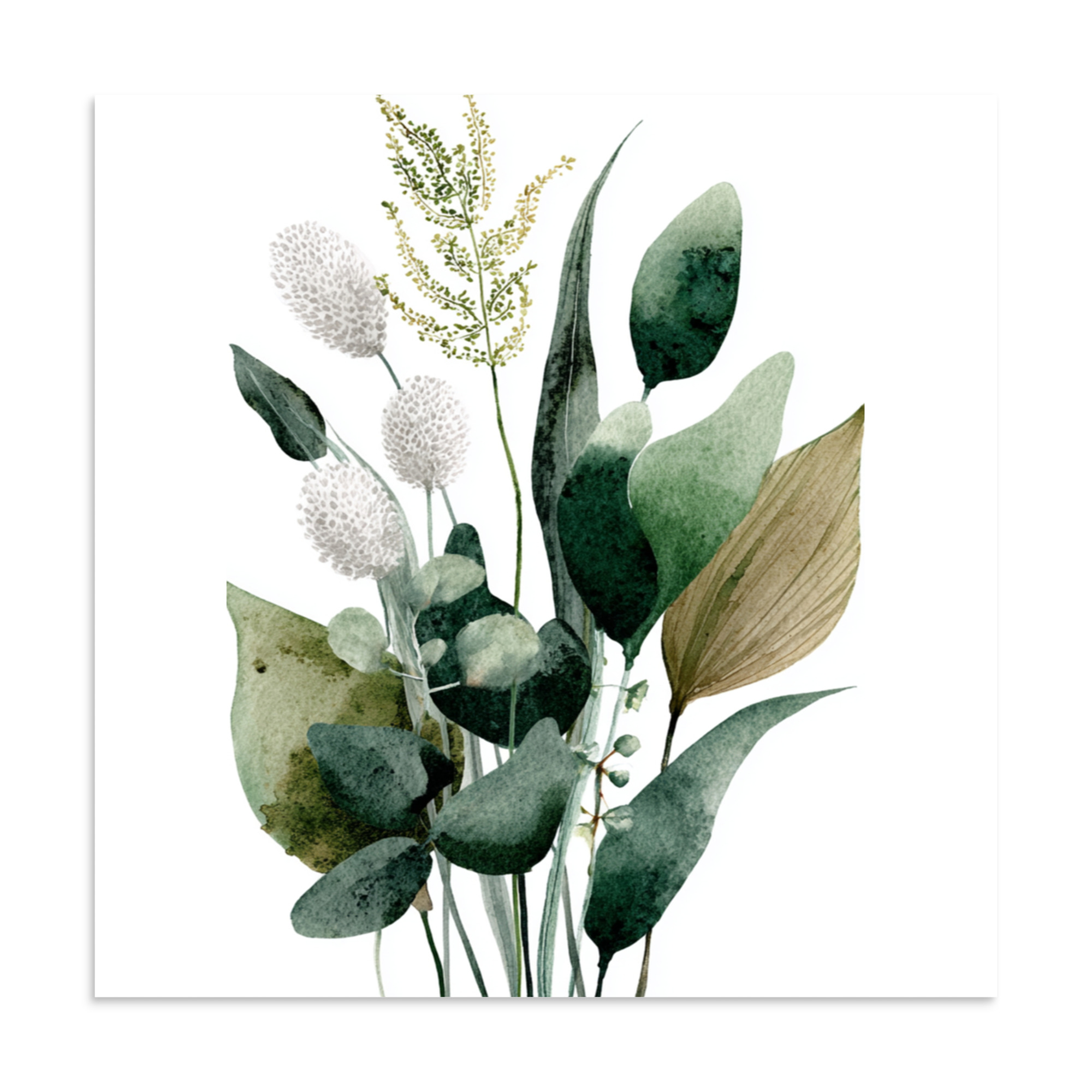 Wild Herb Stems Wall Art Print, Earthy Green Botanical Illustration, Minimalist Kitchen Decor - Image 18