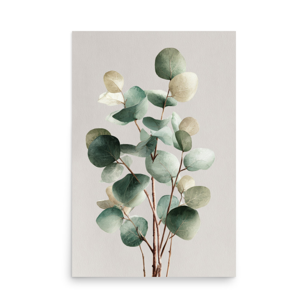 Eucalyptus Wall Art Print, Sage Green Botanical Leaf Illustration, Minimalist Boho Decor - Image 52