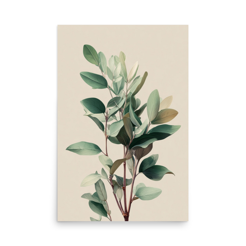 Sage Leaves Wall Art Print, Muted Green Botanical Herb Illustration, Minimalist Kitchen Decor - Image 20