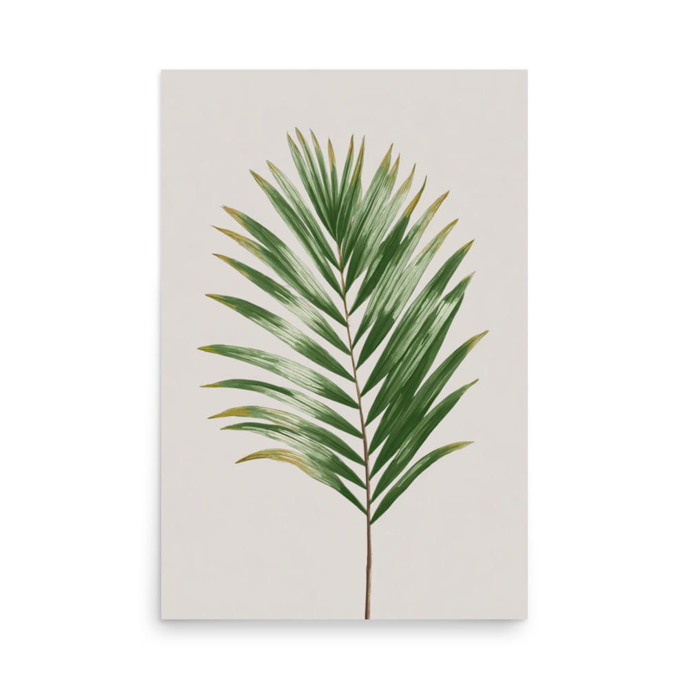 Palm Leaf Wall Art Print, Minimalist Green Tropical Botanical Illustration, Coastal Boho Decor - Image 20