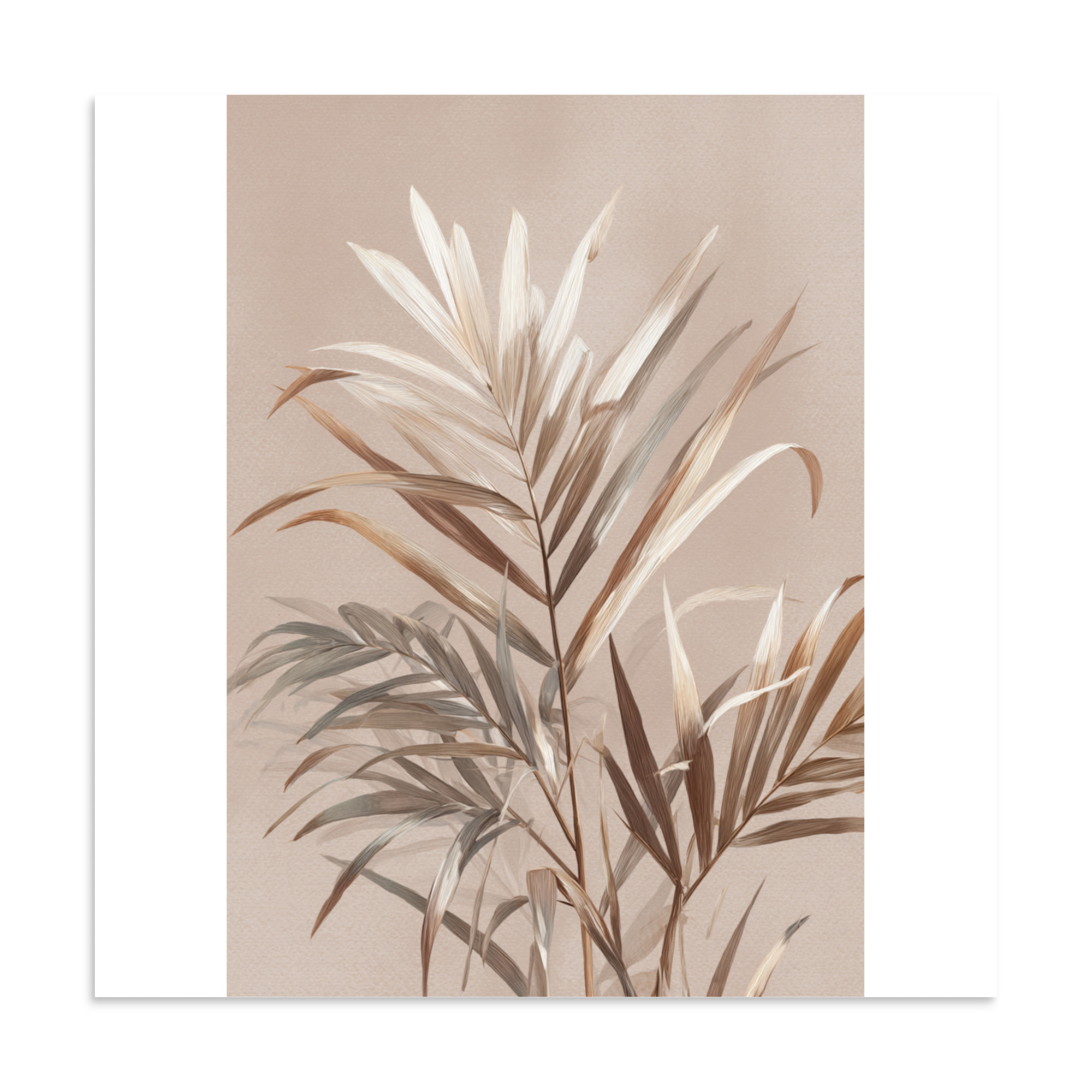 Palm Leaves Wall Art Print, Green Tropical Botanical Illustration, Modern Coastal Decor - Image 21