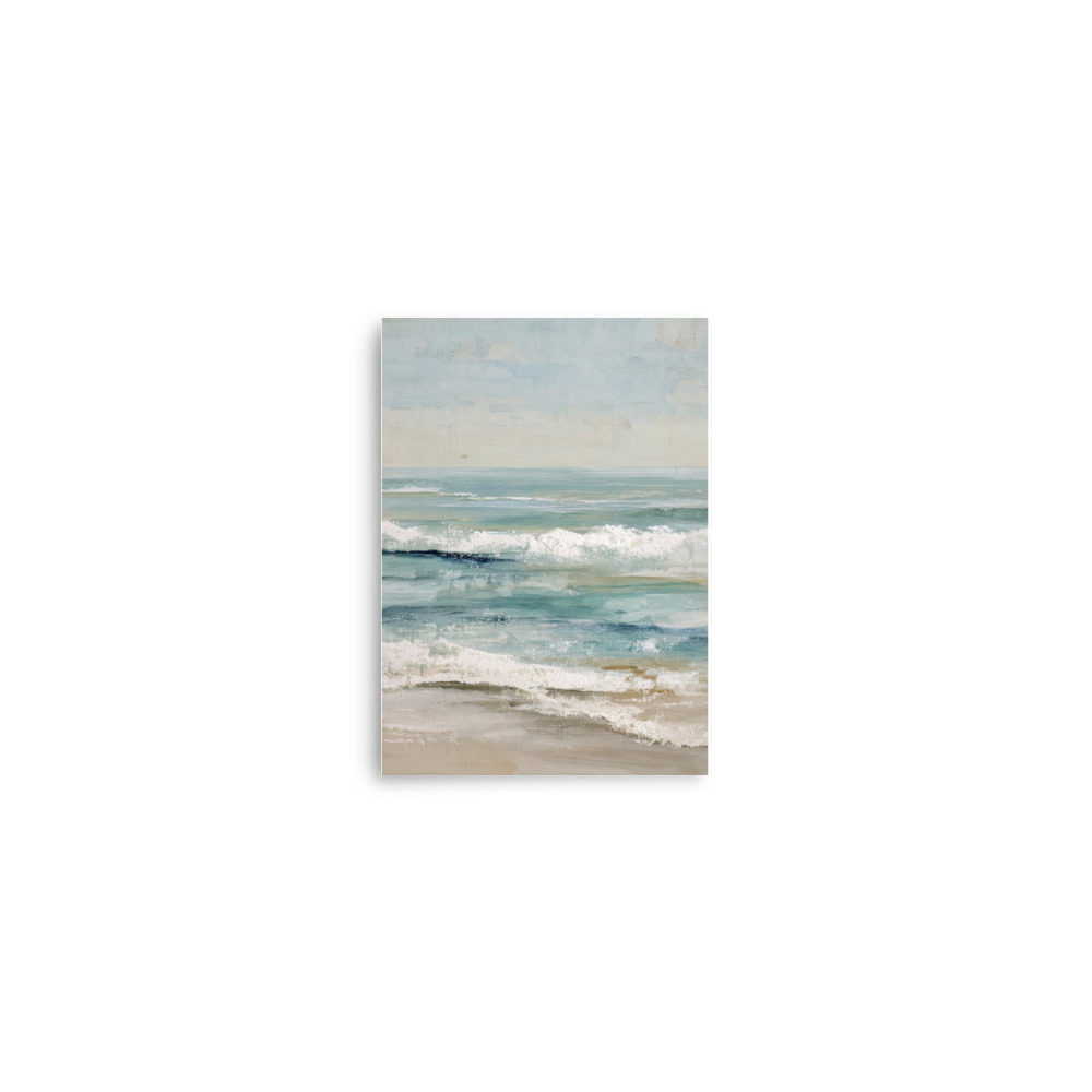 Coastal Ocean Waves Wall Art Print, Serene Beach Seascape, Calm Blue Sea Shore Poster - Image 20