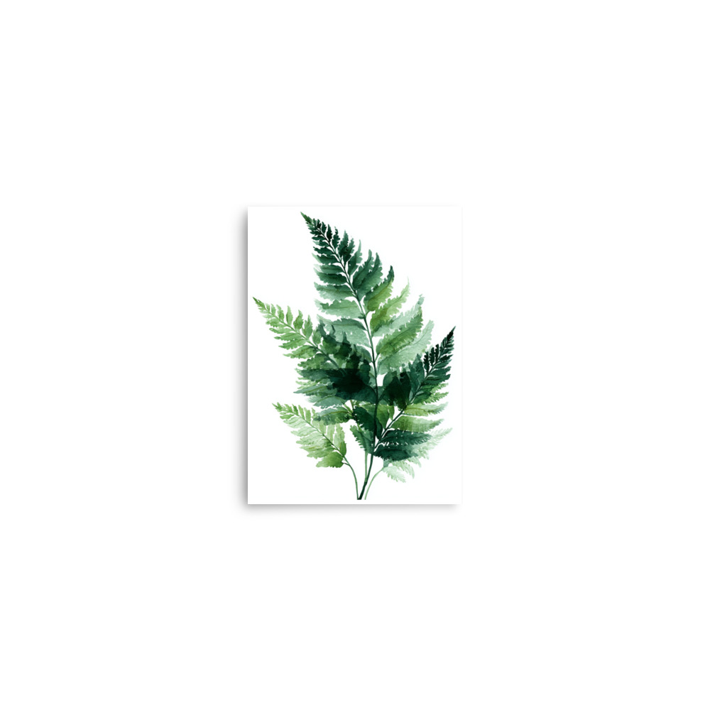 Watercolour Fern Wall Art Print, Green Botanical Leaf Illustration, Minimalist Nature Poster - Image 20