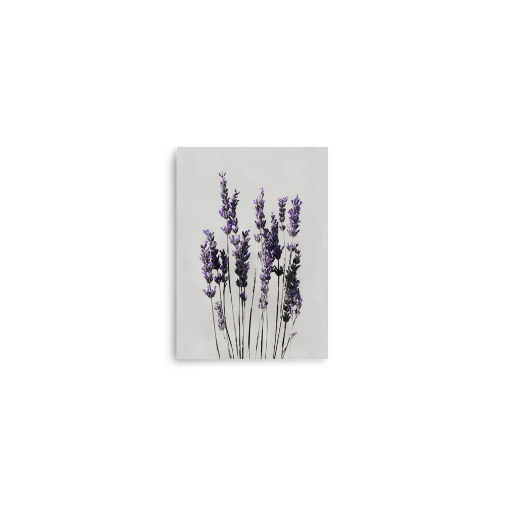 Lavender Wall Art Print, Purple Floral Botanical Illustration, Minimalist Bedroom Decor - Image 24