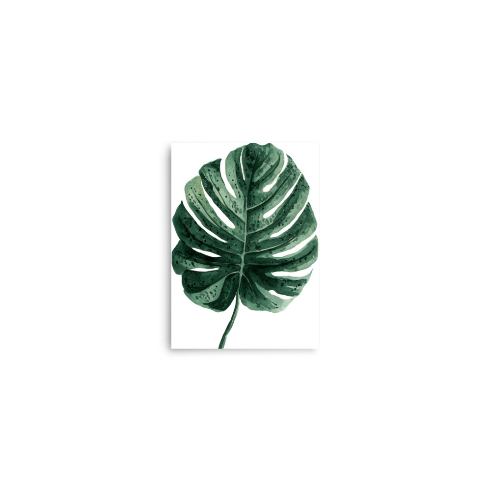 Monstera Leaf Wall Art Print, Deep Green Tropical Botanical Illustration, Modern Home Decor - Image 24