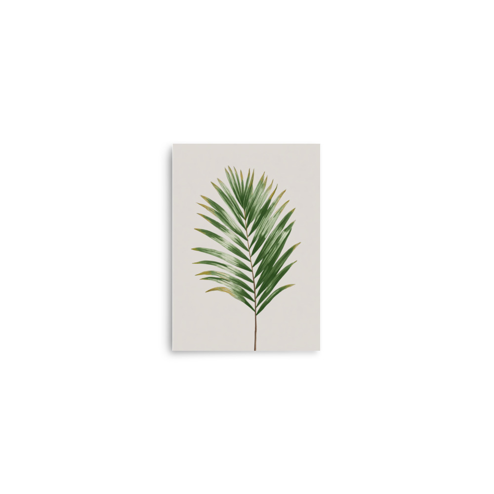 Palm Leaf Wall Art Print, Minimalist Green Tropical Botanical Illustration, Coastal Boho Decor - Image 24