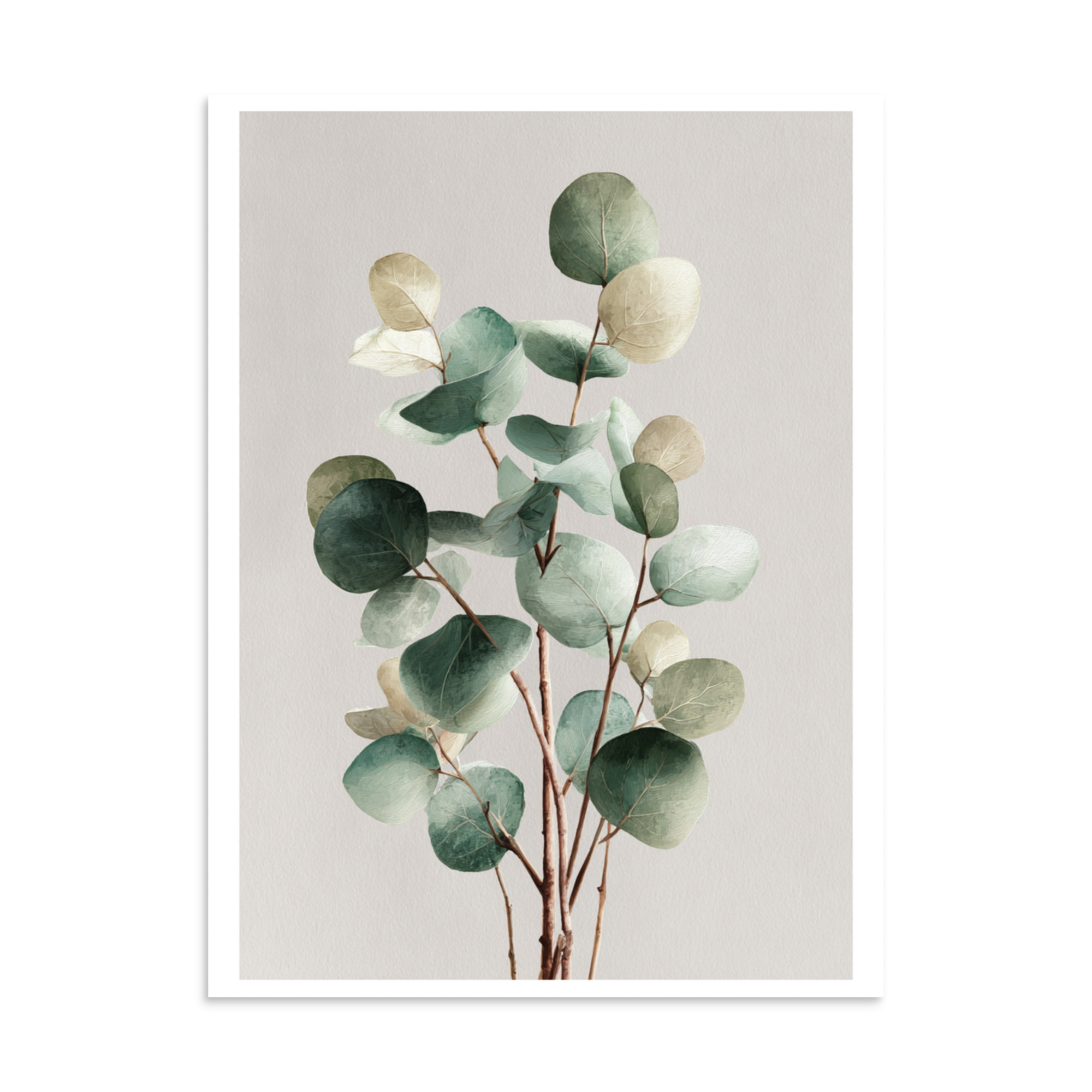 Eucalyptus Wall Art Print, Sage Green Botanical Leaf Illustration, Minimalist Boho Decor - Image 24