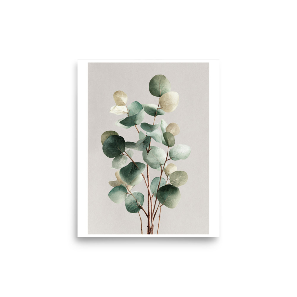 Eucalyptus Wall Art Print, Sage Green Botanical Leaf Illustration, Minimalist Boho Decor - Image 25